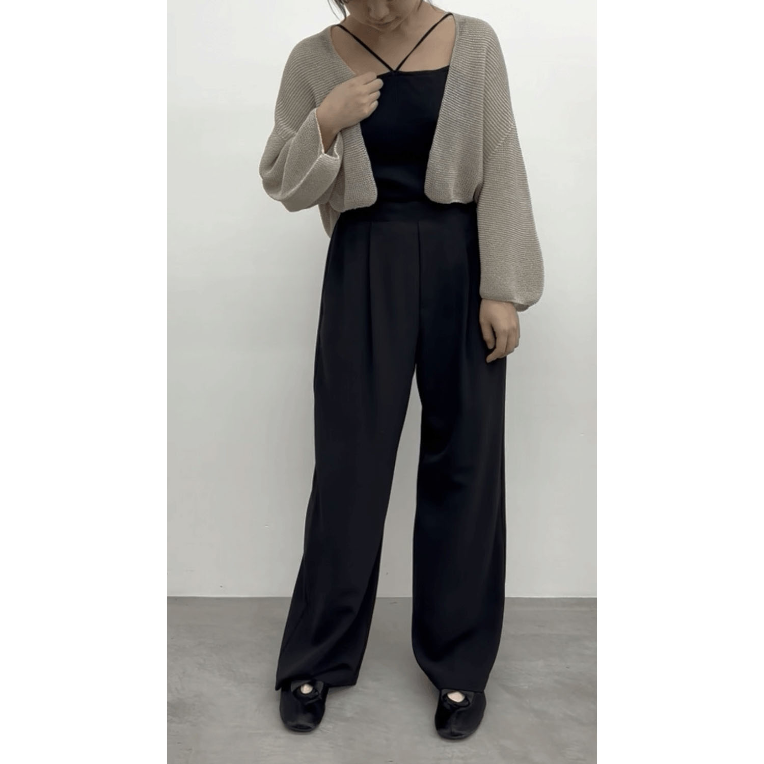 cloche 5分袖ニットカーディガン - 画像10