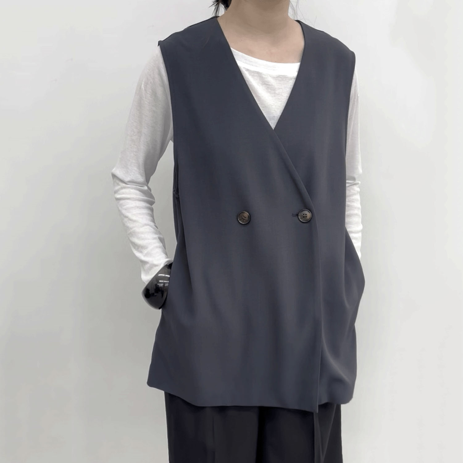 cloche シンプルベスト - 画像2