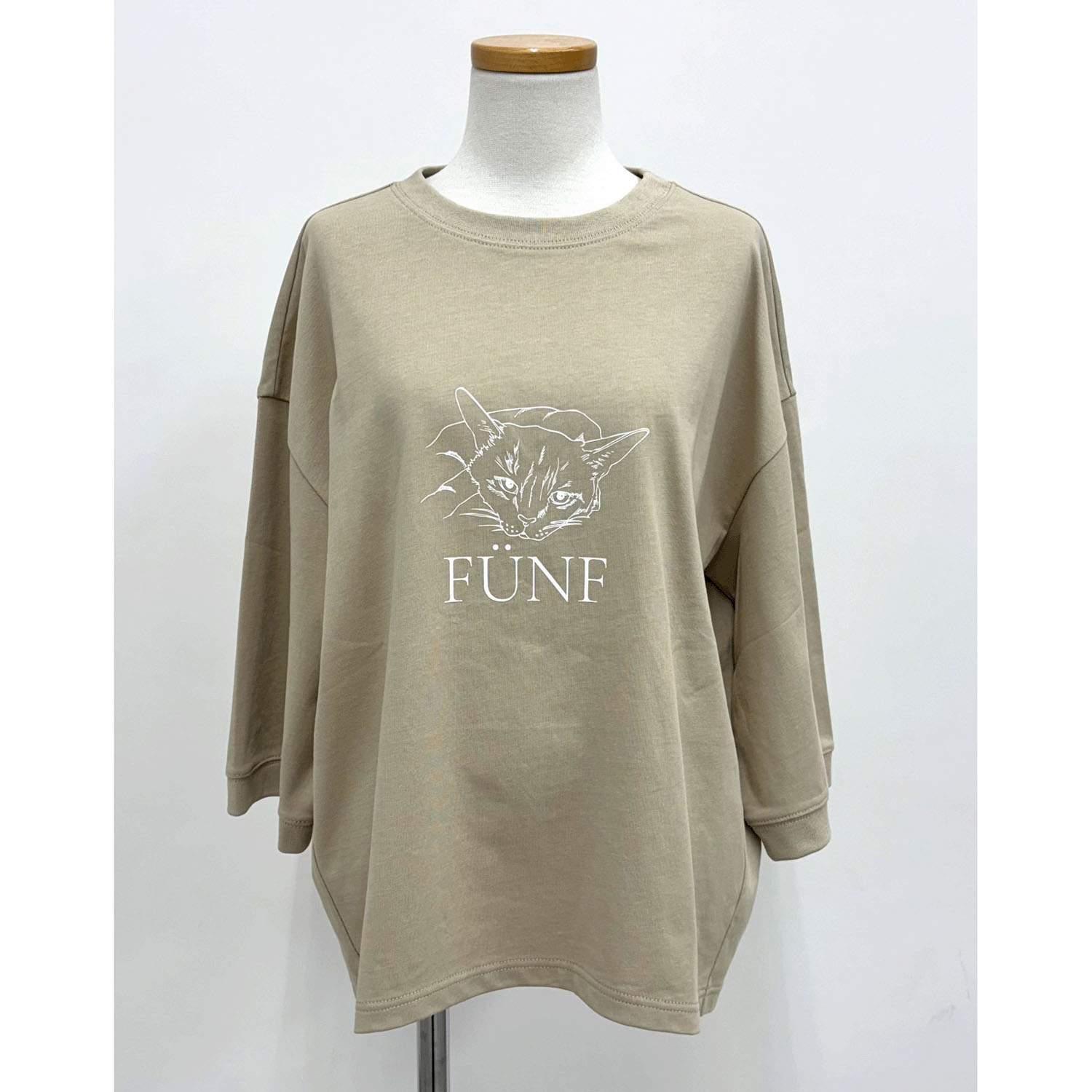 cloche 猫プリント5分袖Tシャツ - 画像12