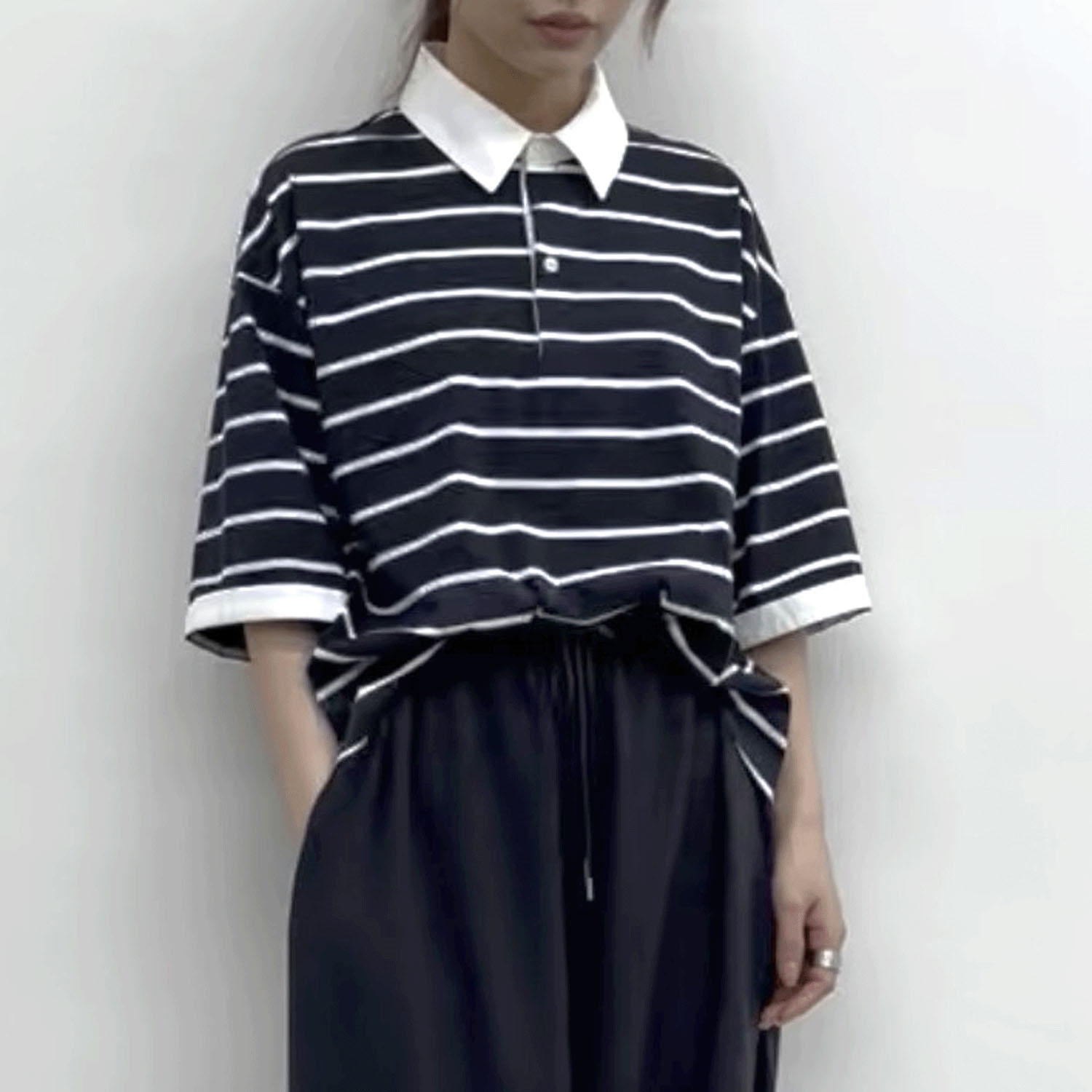 cloche ボーダーポロシャツ - 画像2