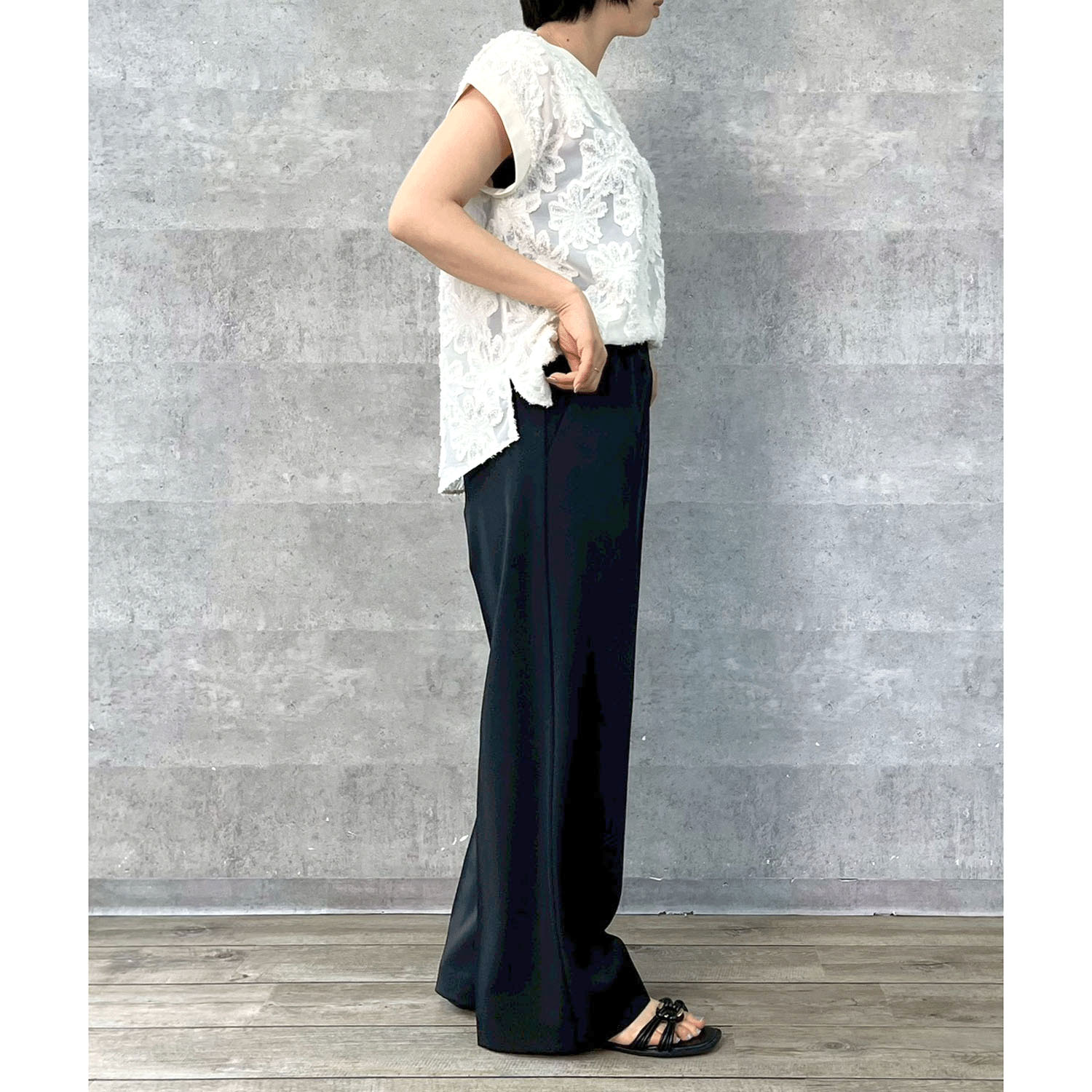 Anna Kerry サマーワイドストレートパンツ - 画像12