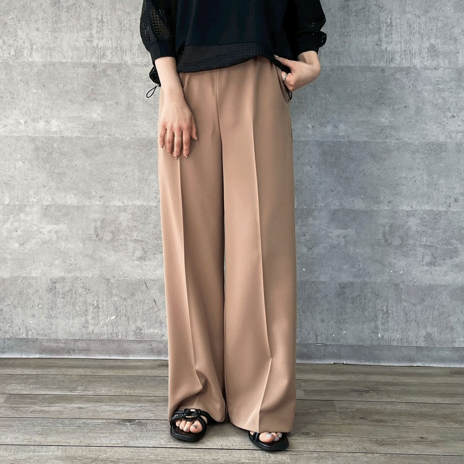 Anna Kerry サマーワイドストレートパンツ - 画像15