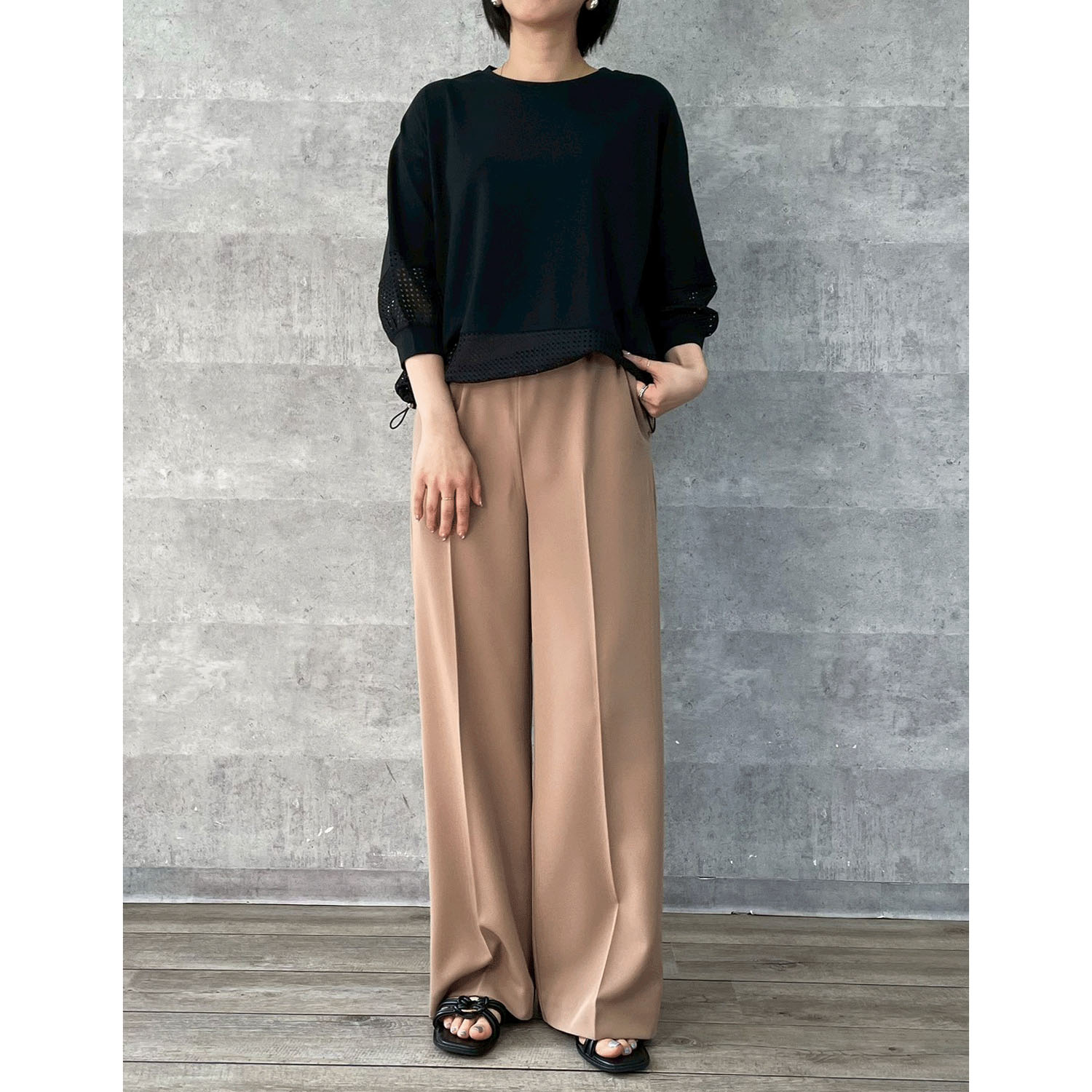 Anna Kerry サマーワイドストレートパンツ - 画像16