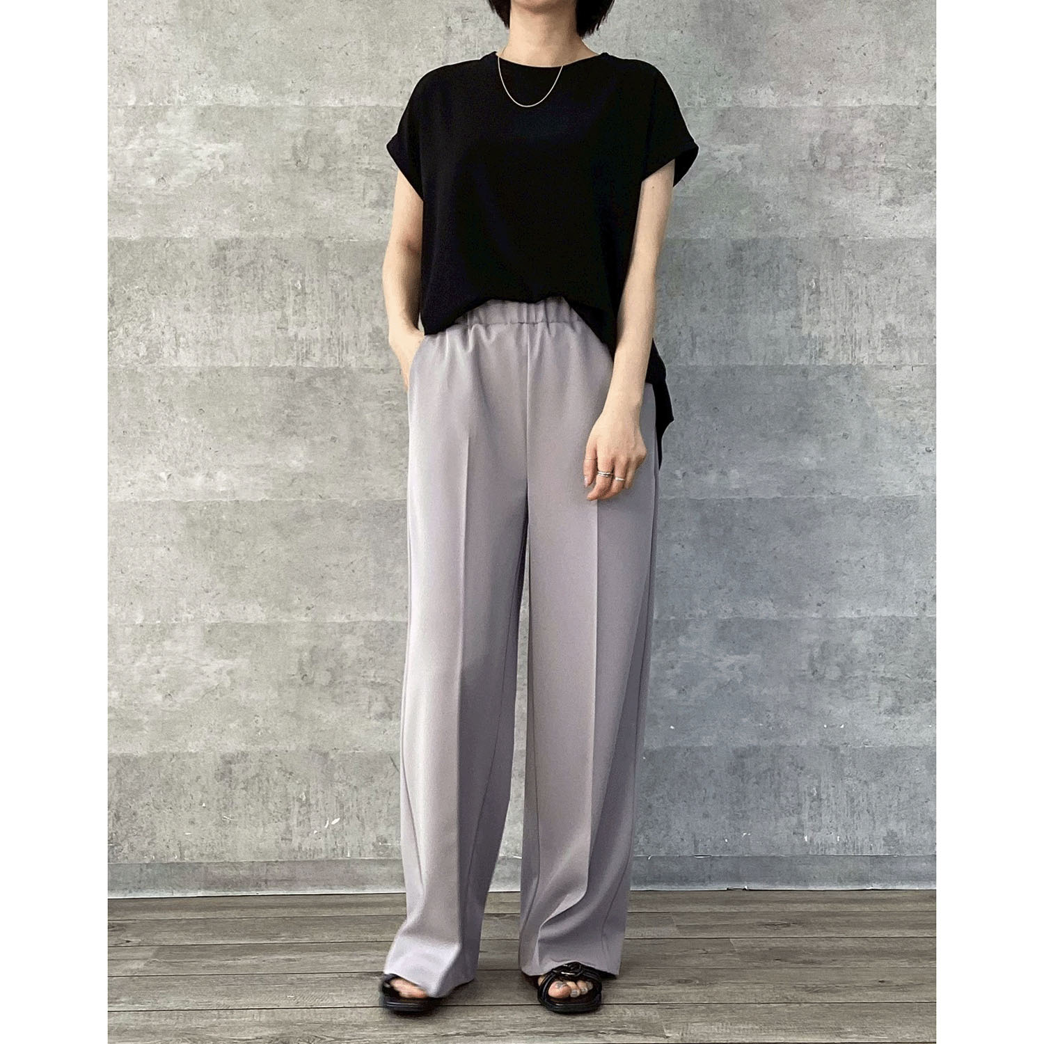 Anna Kerry サマーワイドストレートパンツ - 画像4