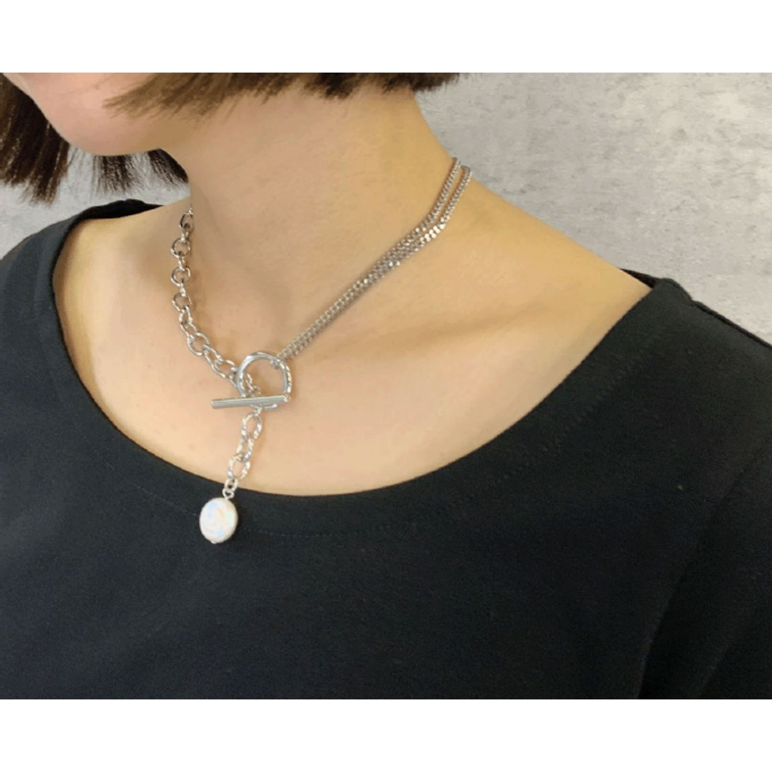 Anna Kerry パールチェーンネックレス