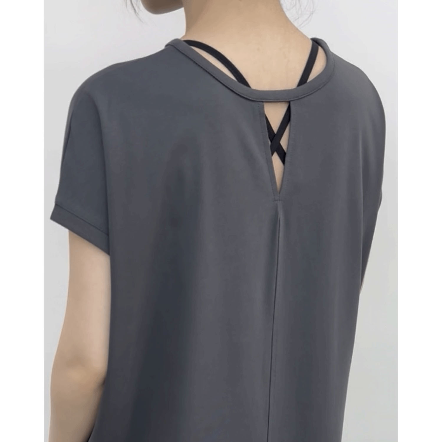 cloche 前後着用フレンチスリーブカットソーワンピース - 画像6