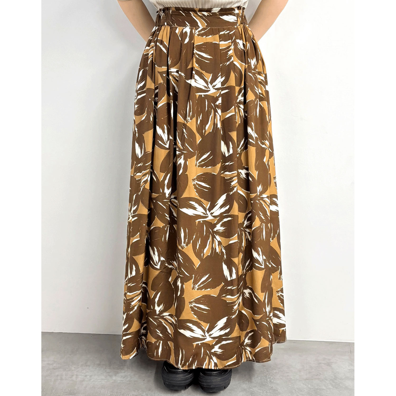 cloche ボタニカル柄スカート - 画像1