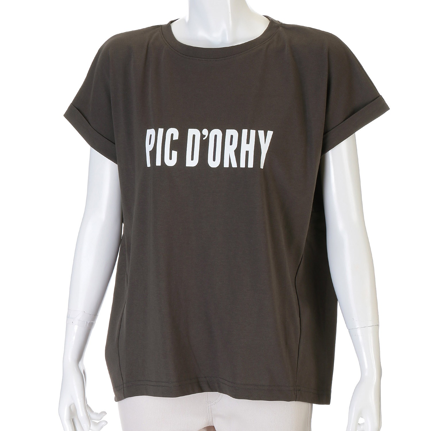 cloche 袖口ロールアップロゴTシャツ - 画像2