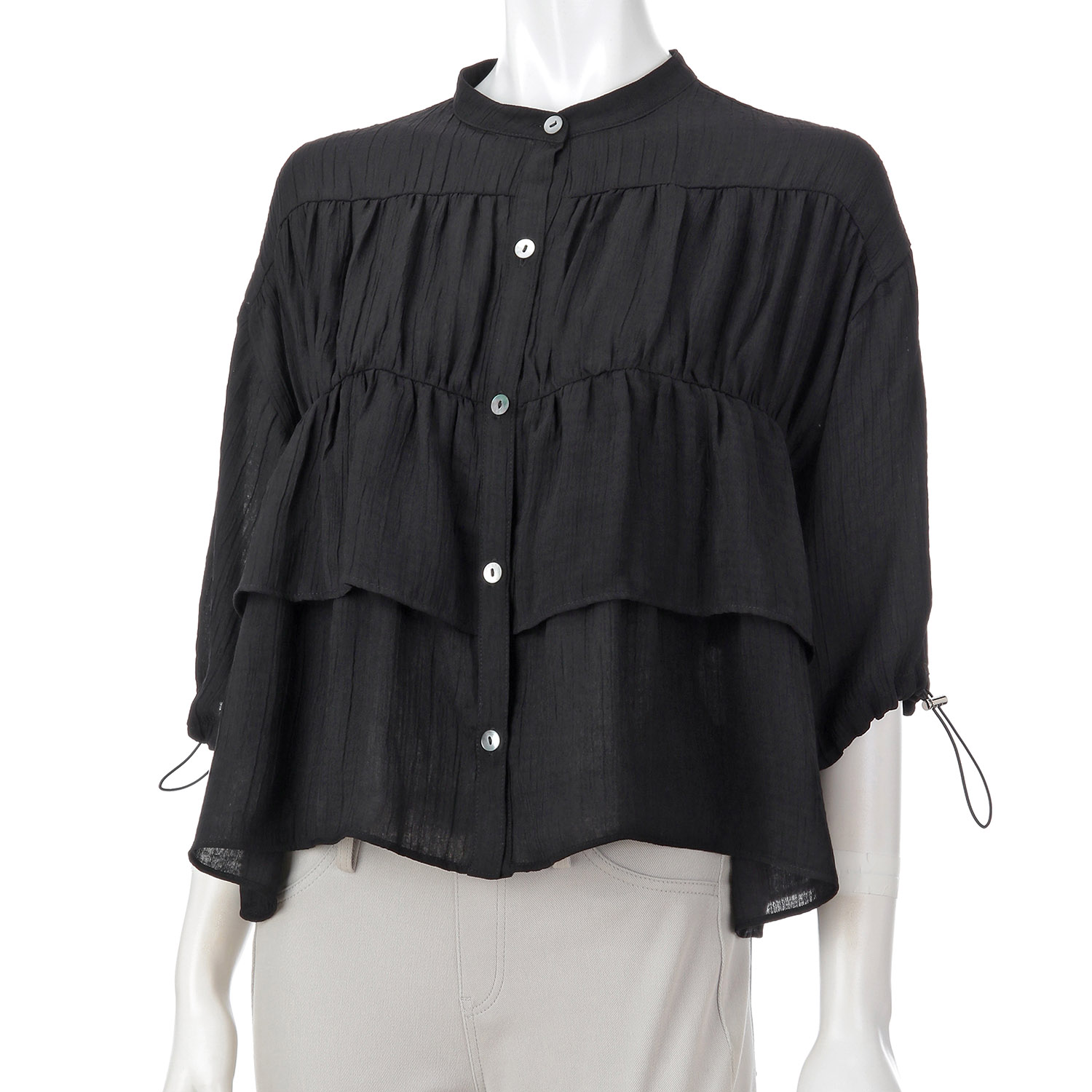 【動画あり】Anna Kerry シアーティアードブラウス - 画像5