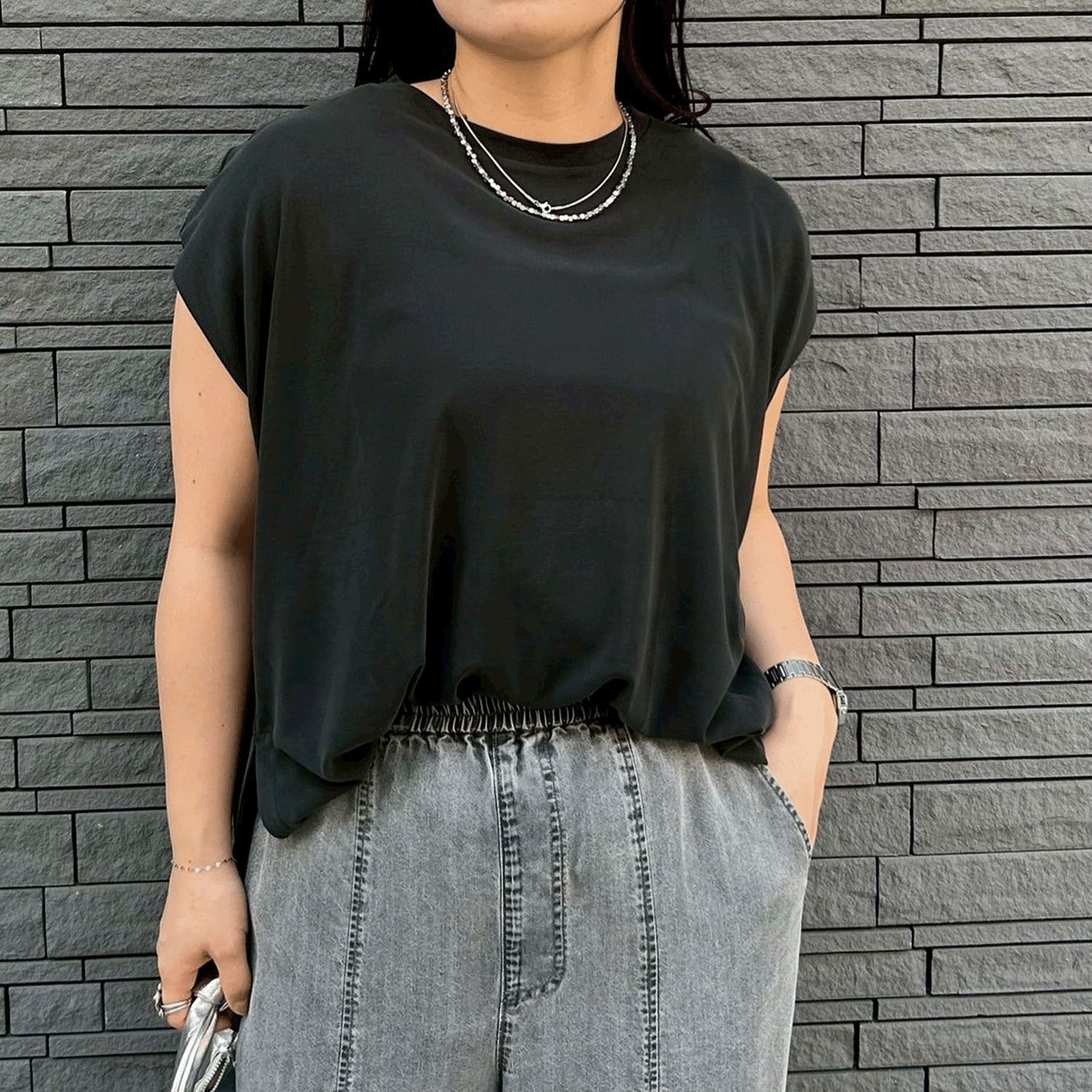 【Insta Live】ROSIEE ソフトな風合いベーシックTシャツ - 画像5