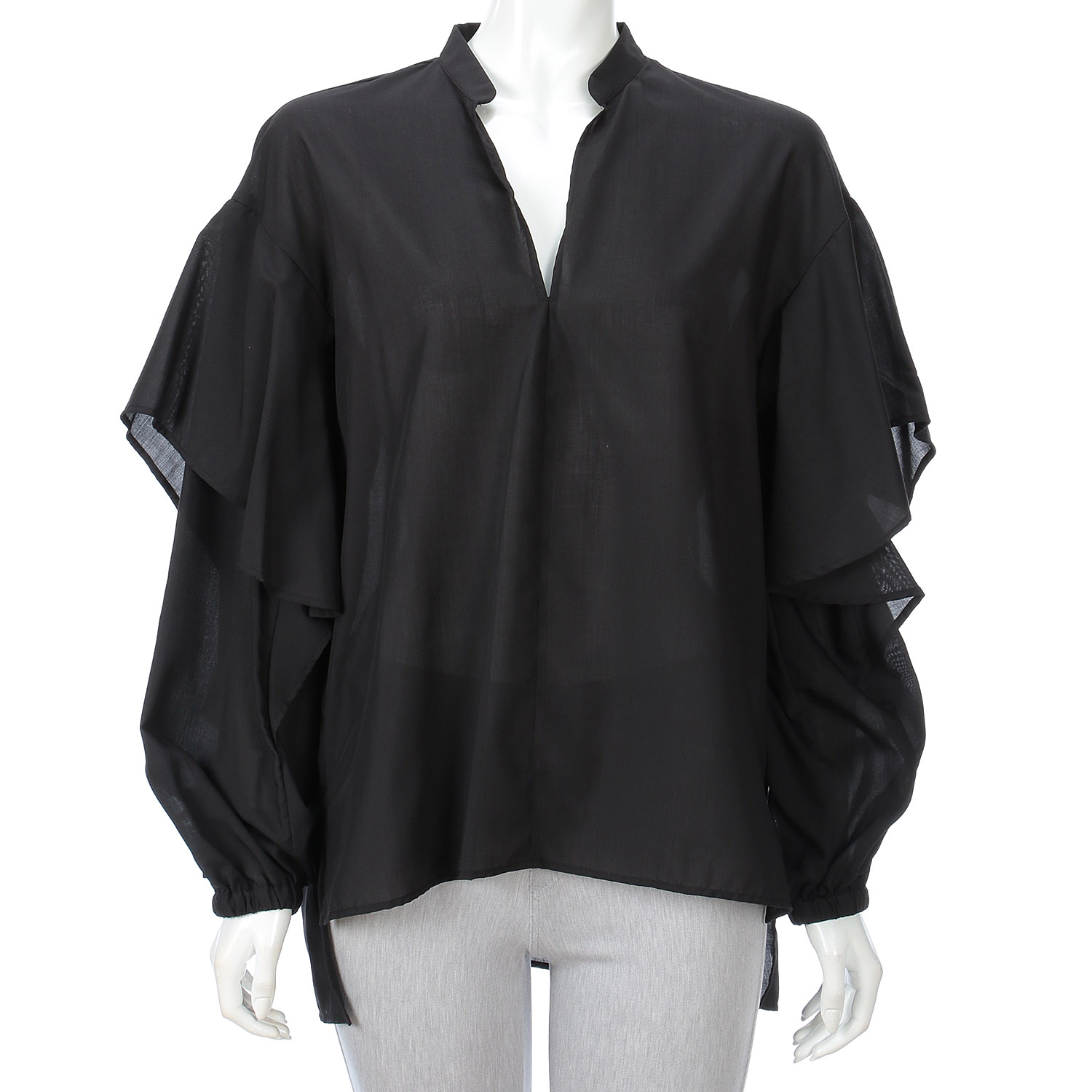 CLOCHE スキッパー衿ブラウス - 画像3