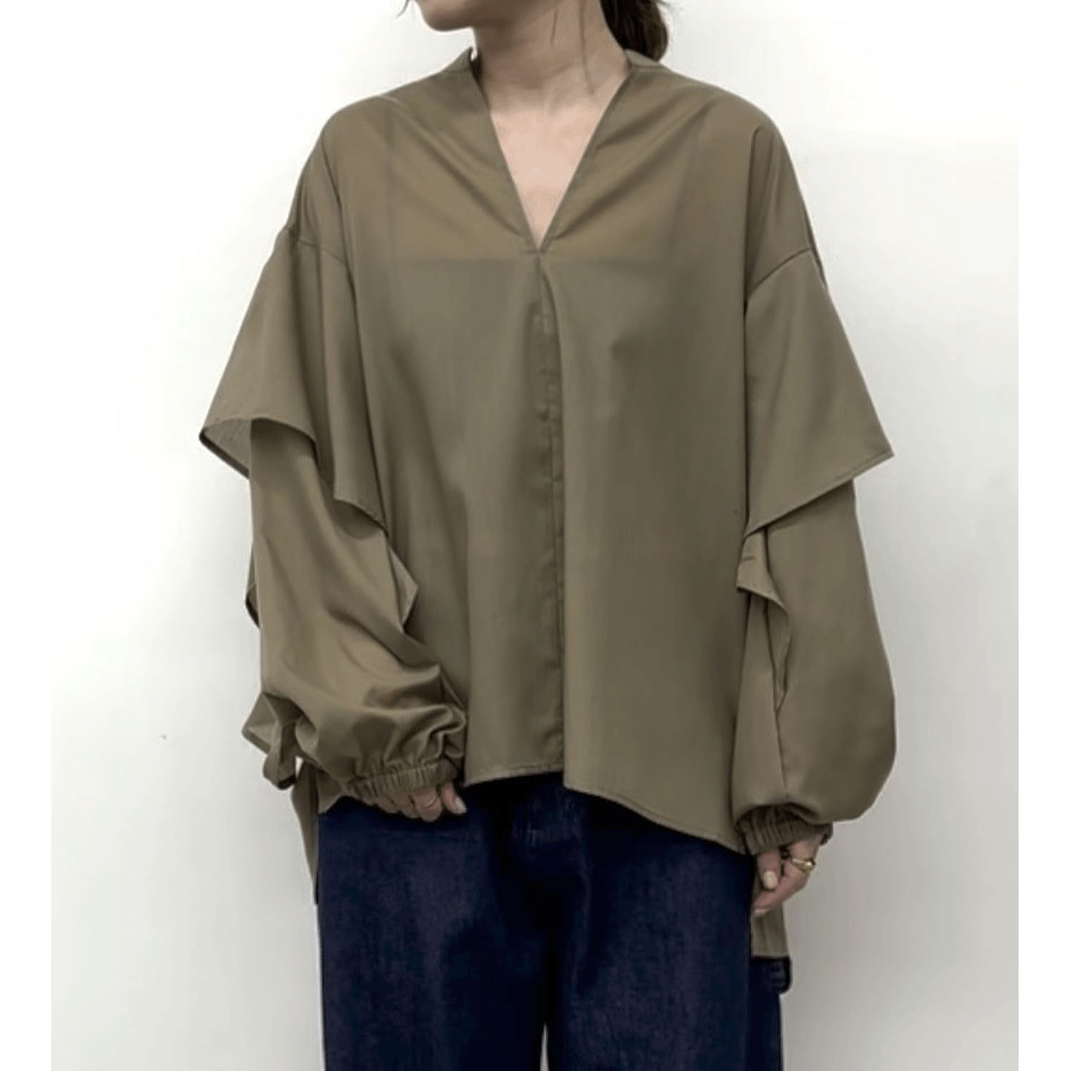 CLOCHE スキッパー衿ブラウス - 画像1