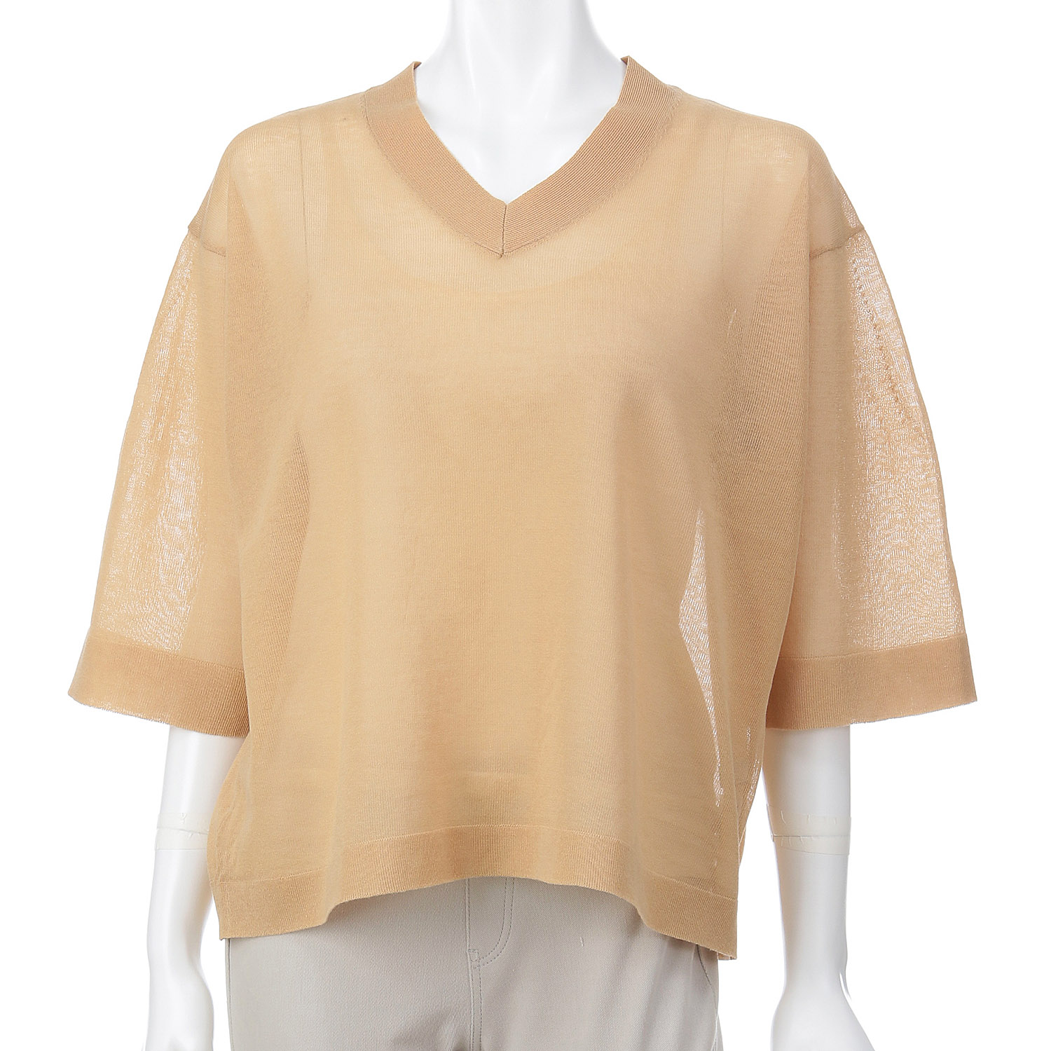 【Insta Live】CLOCHE Vあきニットトップス - 画像10