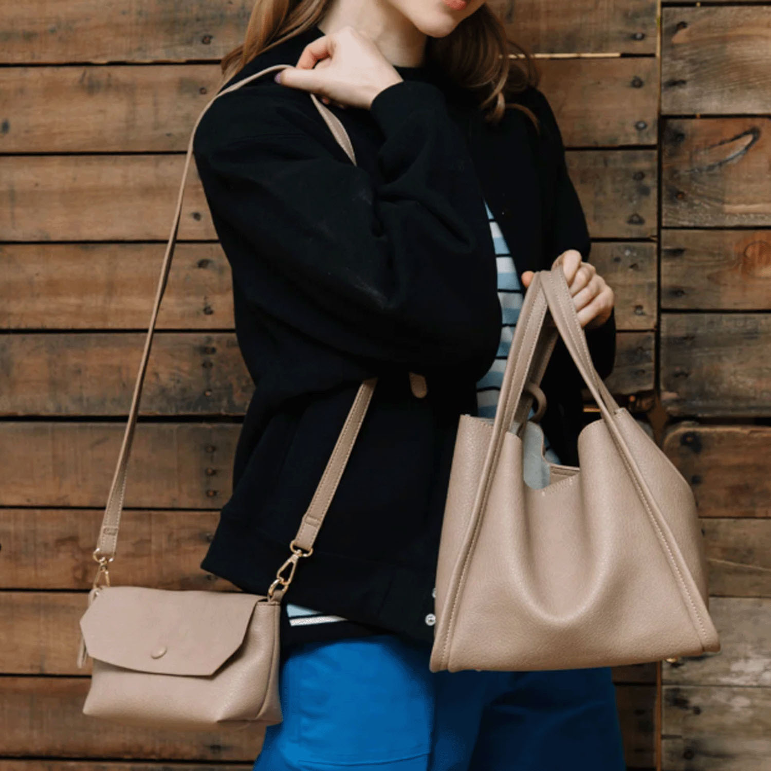 【エトネット限定】cachecache ミニショルダー付ソフトレザー調ミニバッグ - 画像25