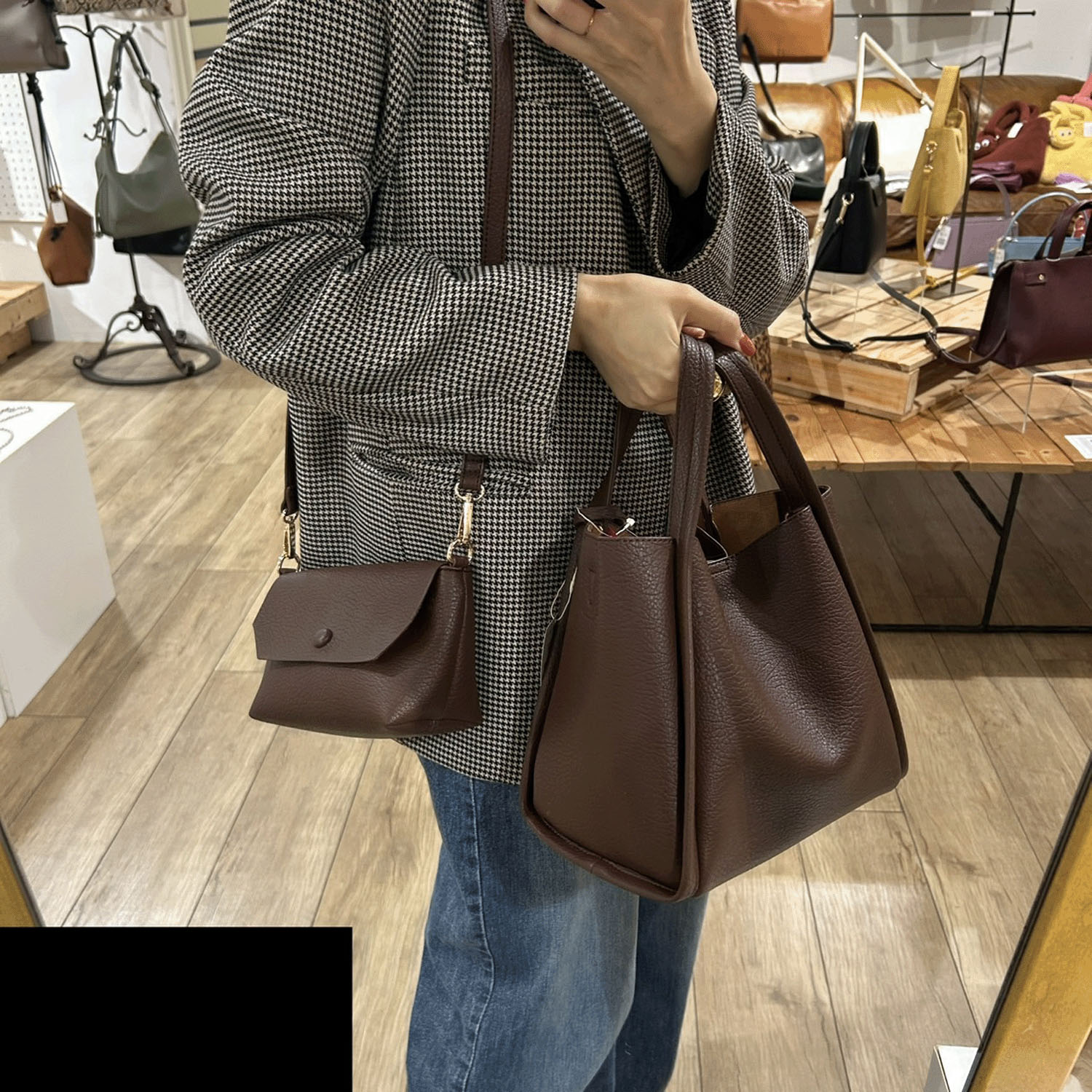 【エトネット限定】cachecache ミニショルダー付ソフトレザー調ミニバッグ - 画像29