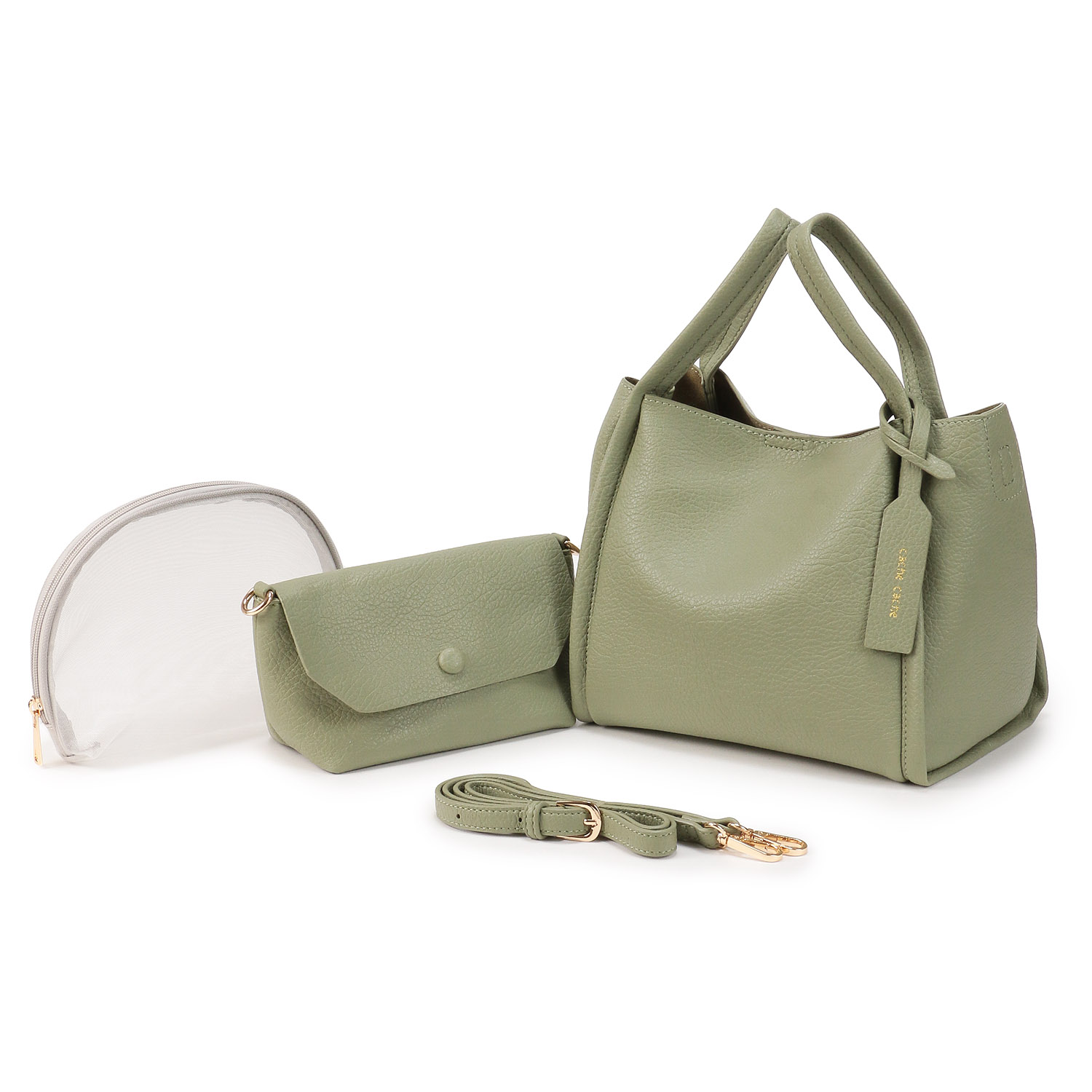 【エトネット限定】cachecache ミニショルダー付ソフトレザー調ミニバッグ - 画像37