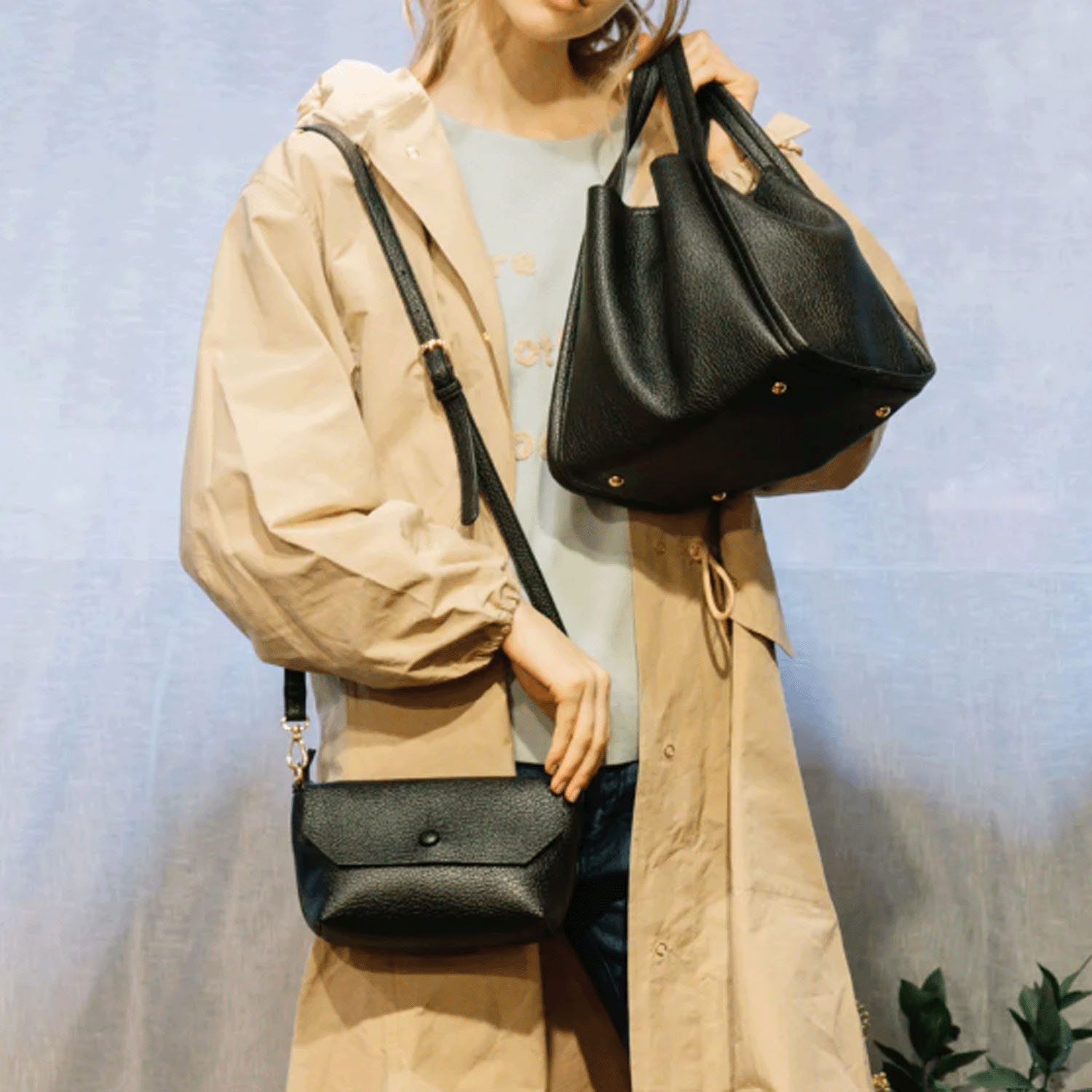 【エトネット限定】cachecache ミニショルダー付ソフトレザー調ミニバッグ - 画像9