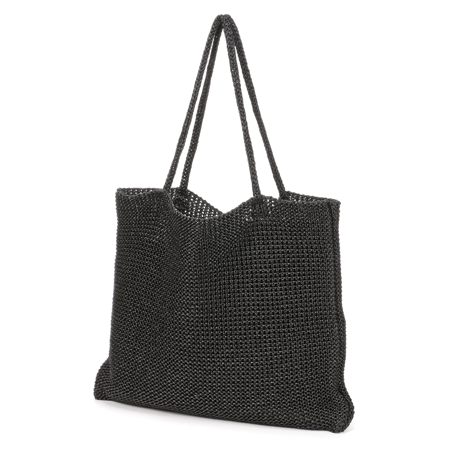 cachecache ラメ糸編みトート - 画像3