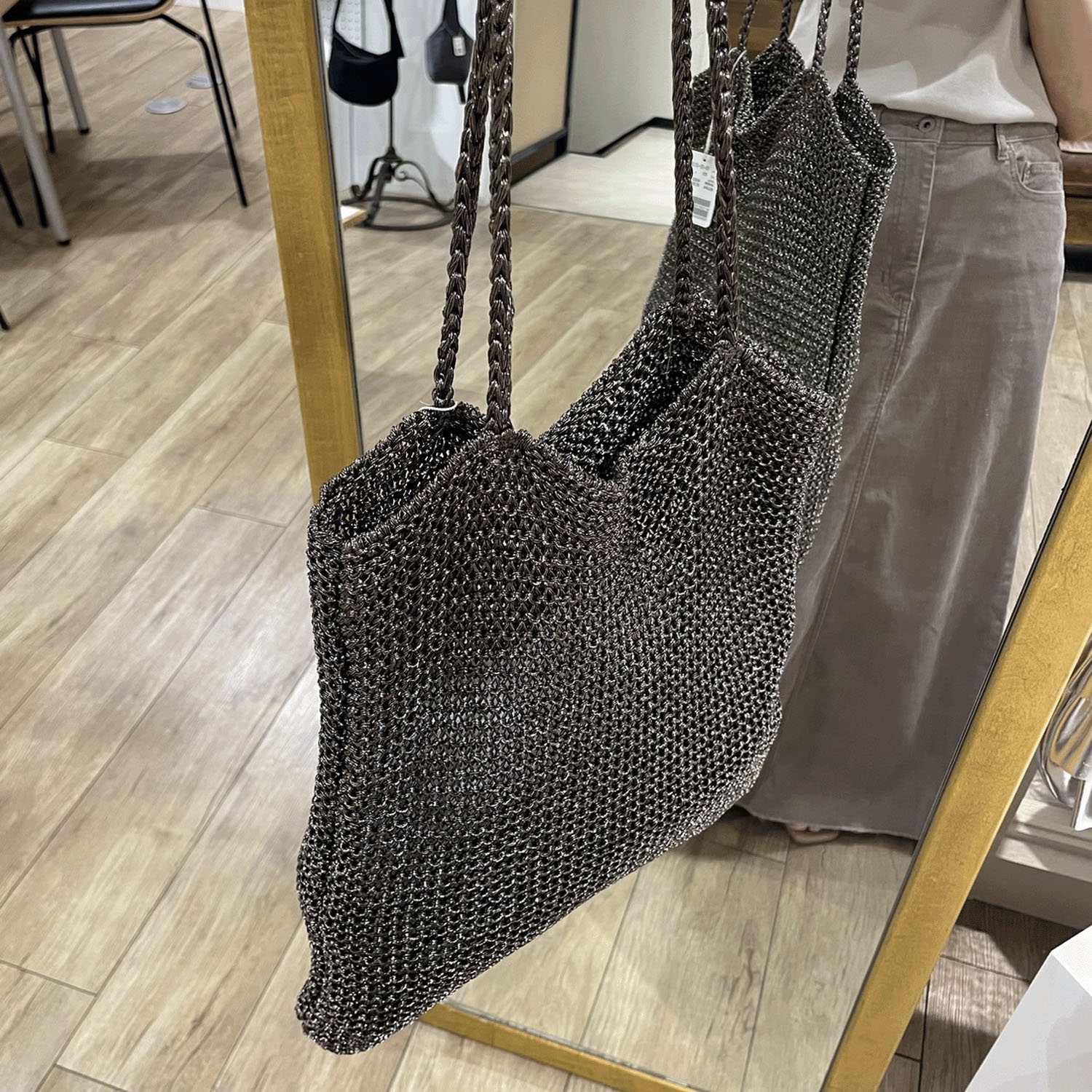 cachecache ラメ糸編みトート - 画像22