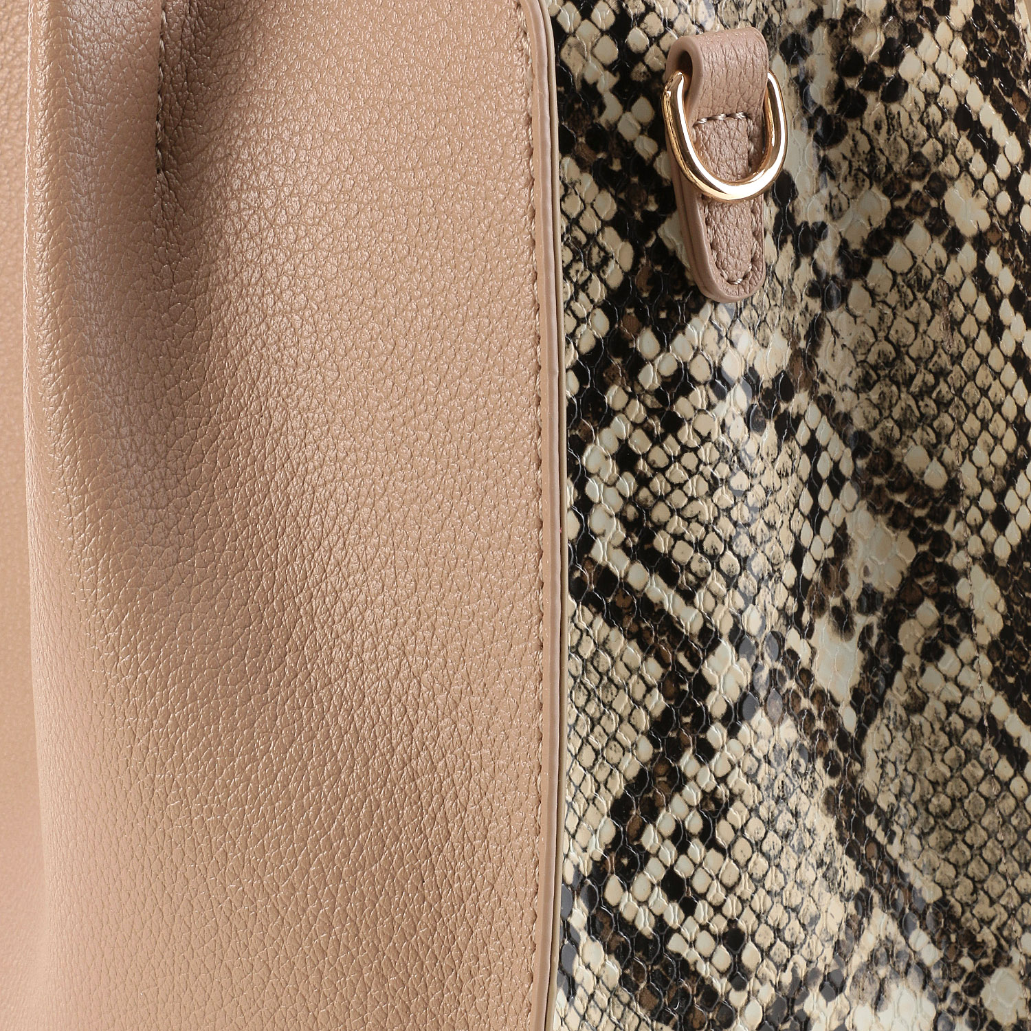 cachecache フェイクレザーショルダーバッグ付スクエアトート - 画像20