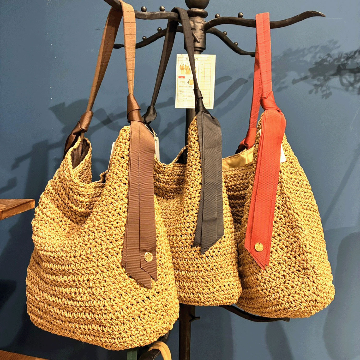 cachecache 下がりグログラン地柄編みトート - 画像2