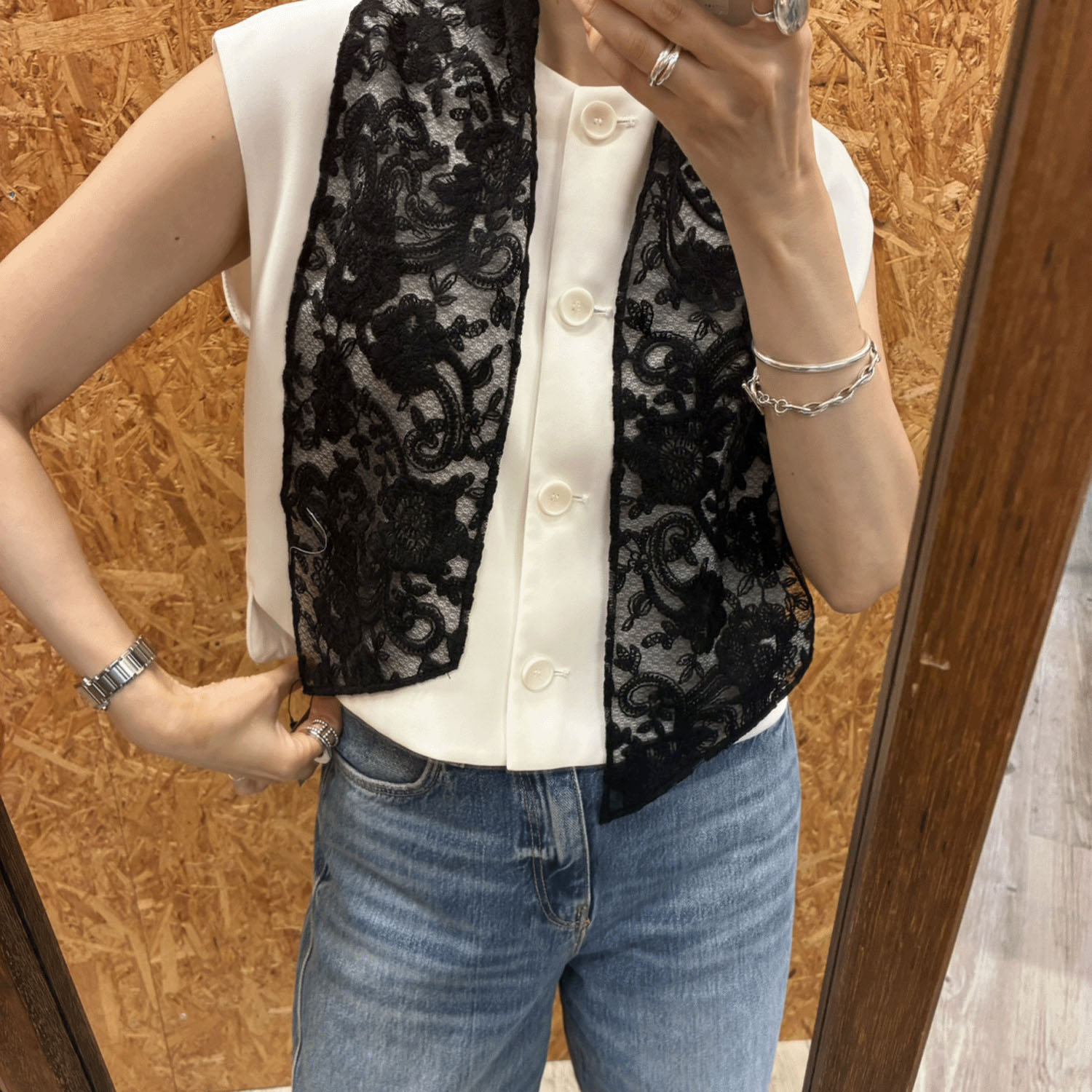 スタークラフト 細幅レーススカーフ - 画像1