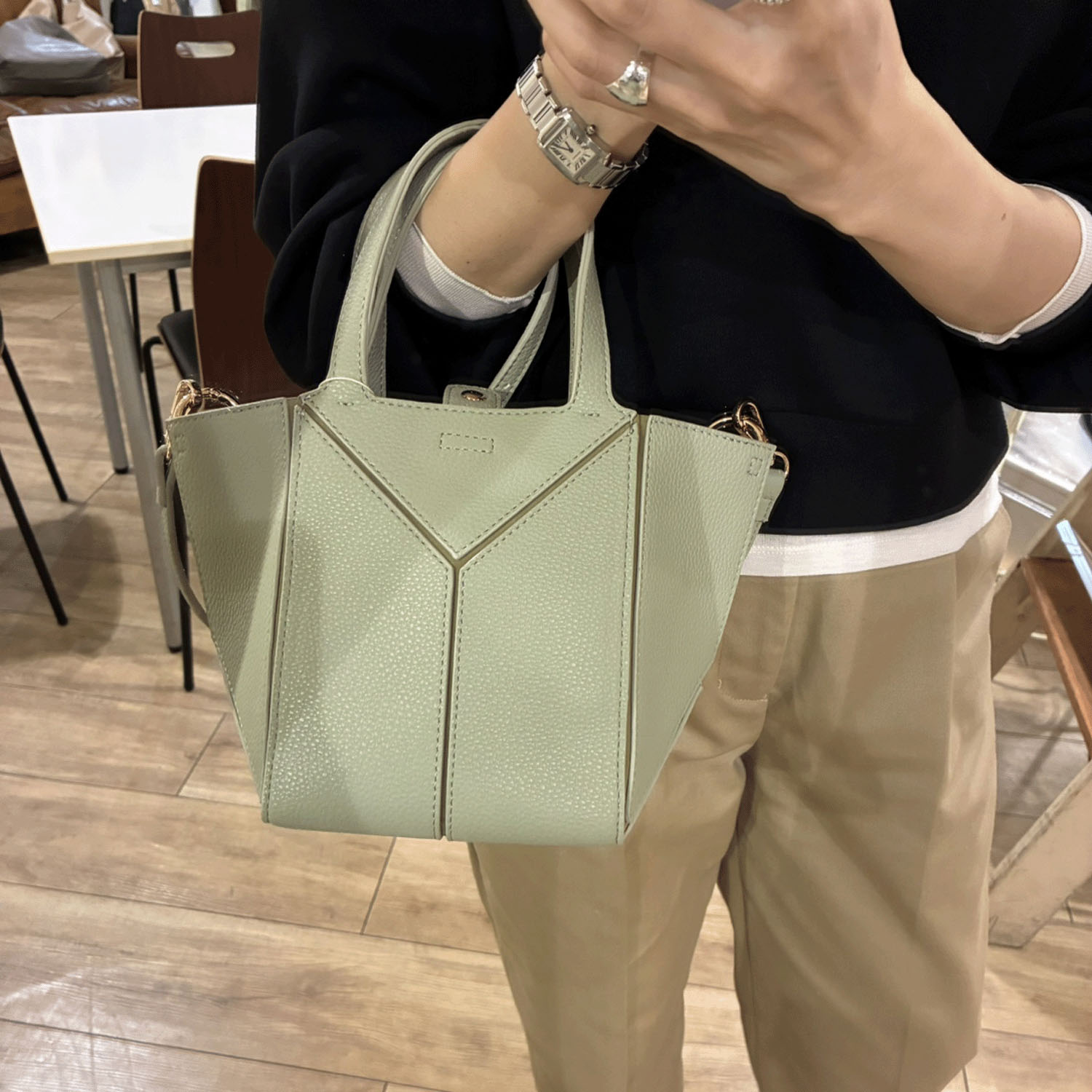 cachecache 折りたたみ2WAYトートS - 画像6