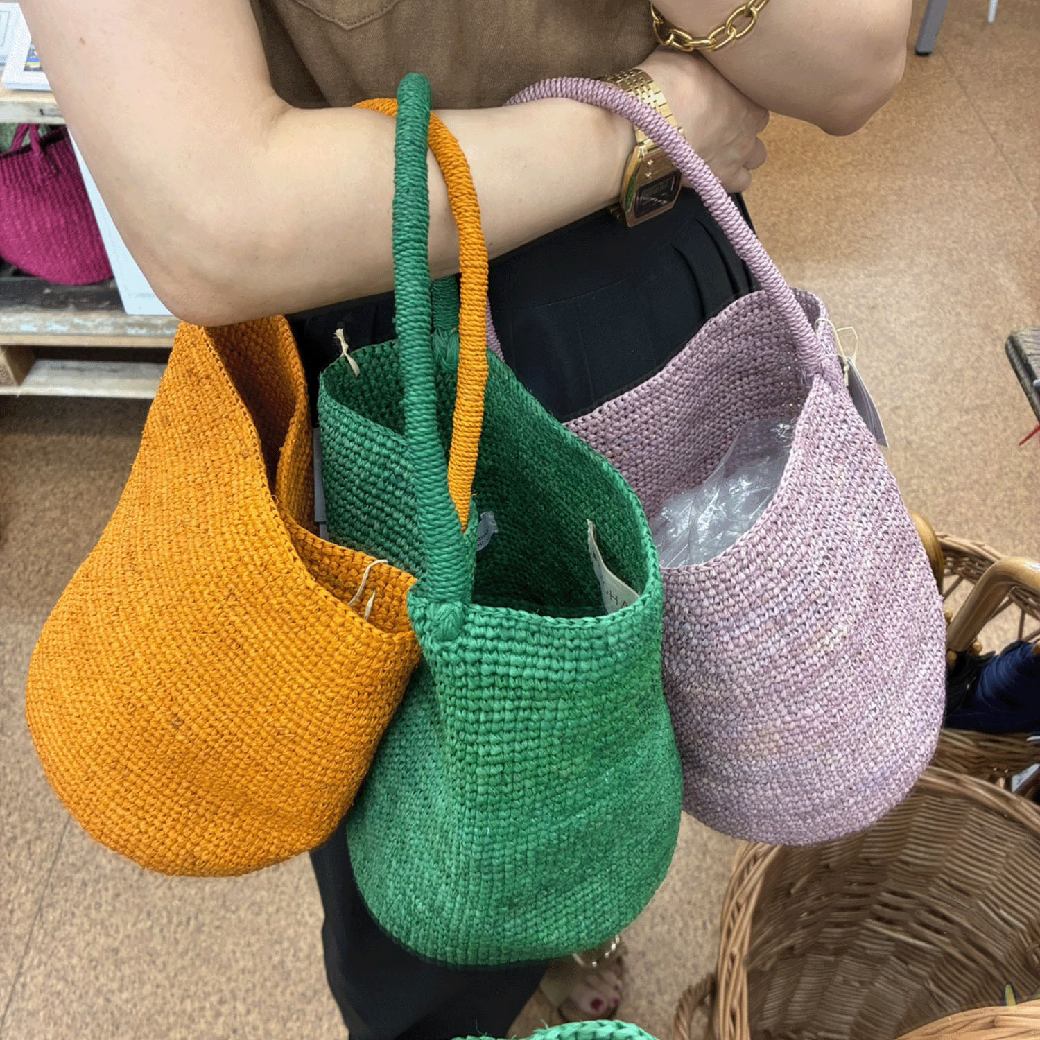 【Insta Live】IVAHONA インポートカゴバッグNO．3 - 画像2