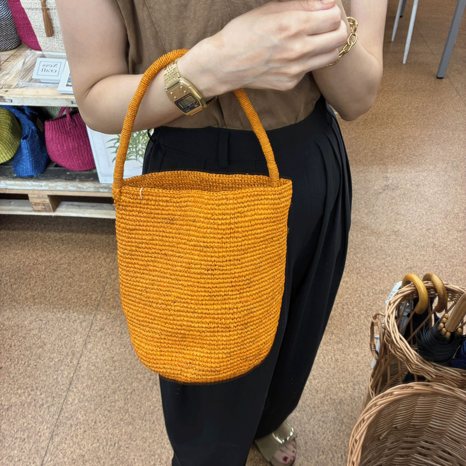 【Insta Live】IVAHONA インポートカゴバッグNO．3 - 画像4