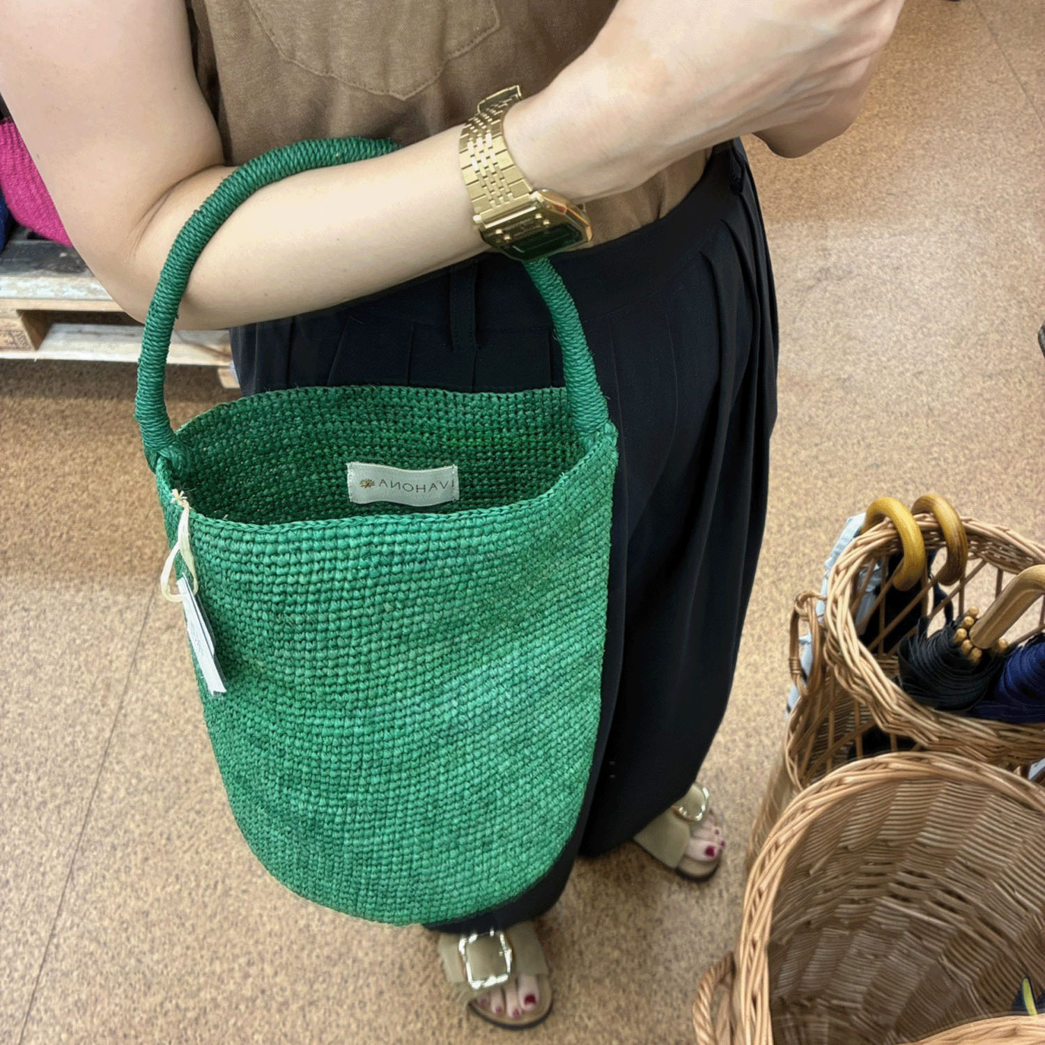 【Insta Live】IVAHONA インポートカゴバッグNO．3 - 画像5