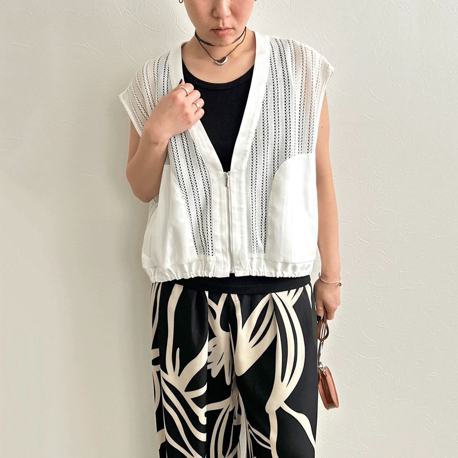 【InstaLive】LHELBIE（レルビエ） ストライプメッシュジレ - 画像21