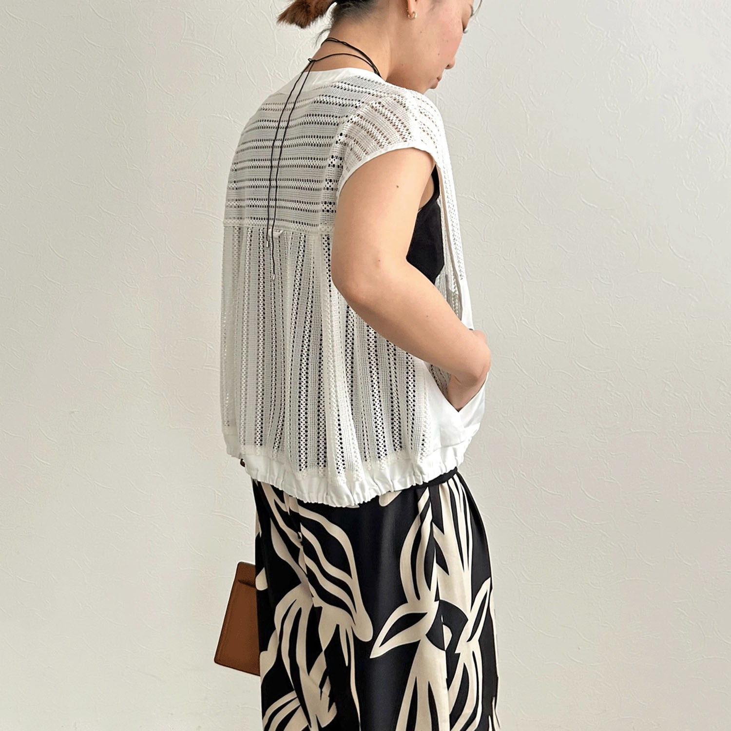 【InstaLive】LHELBIE（レルビエ） ストライプメッシュジレ - 画像24