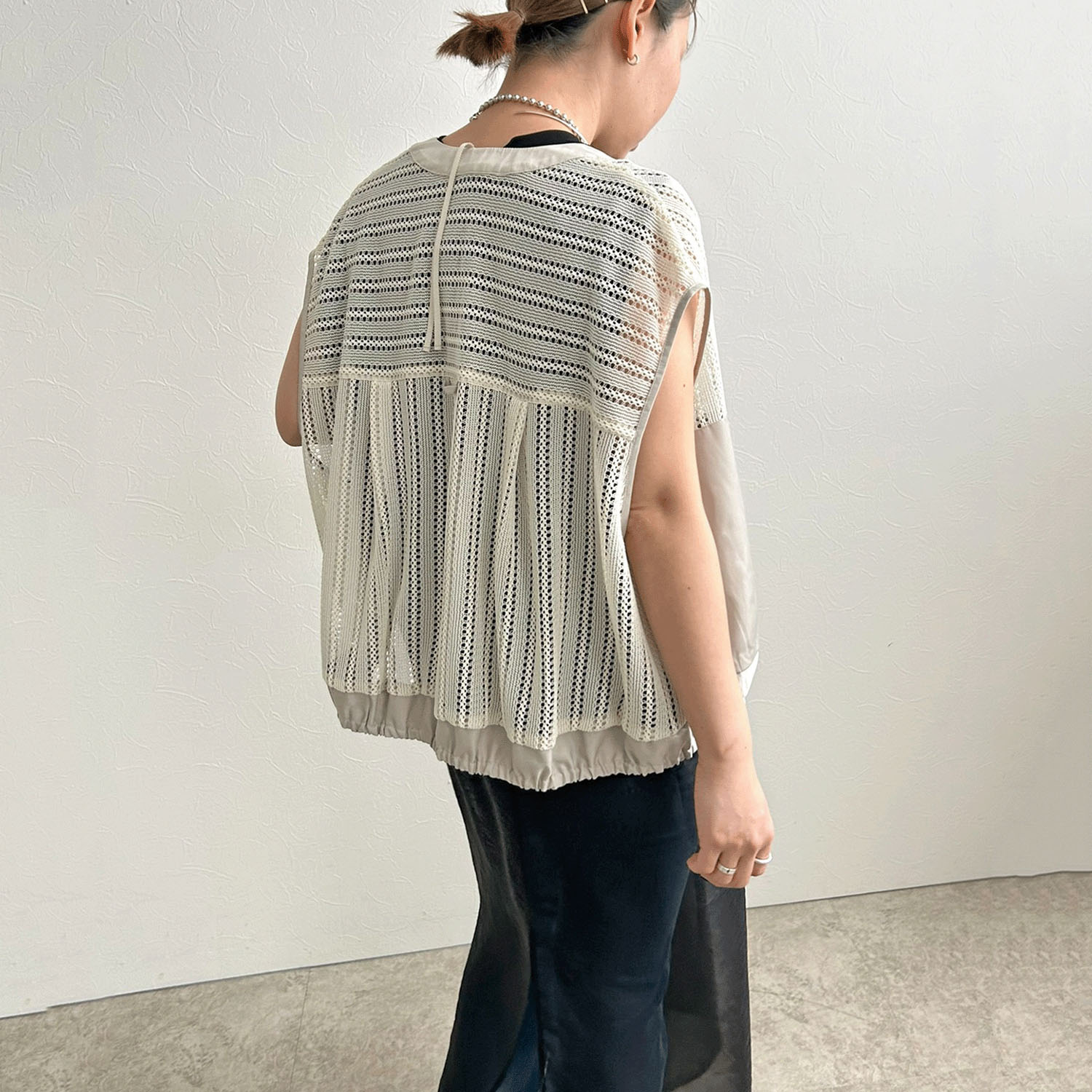 【InstaLive】LHELBIE（レルビエ） ストライプメッシュジレ - 画像34