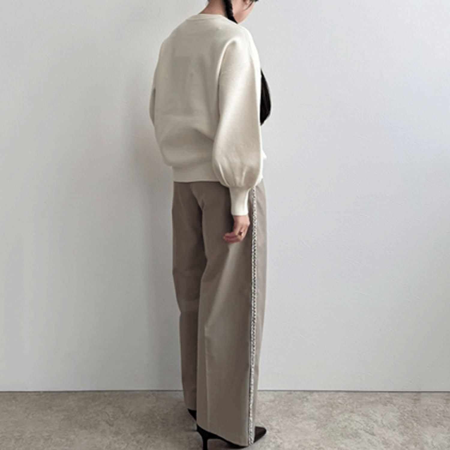 LHELBIE ロゴ×パールニットトップス - 画像12