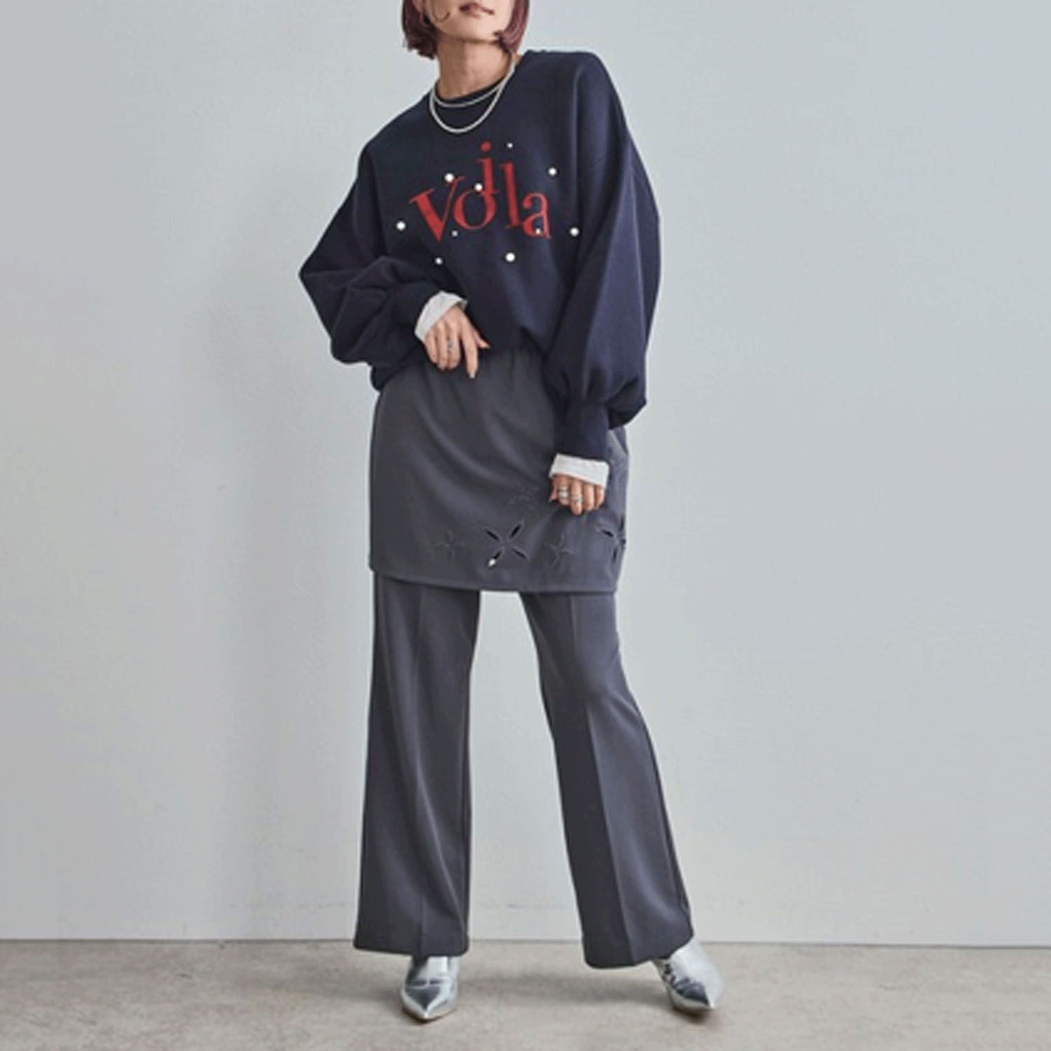 LHELBIE ロゴ×パールニットトップス - 画像17