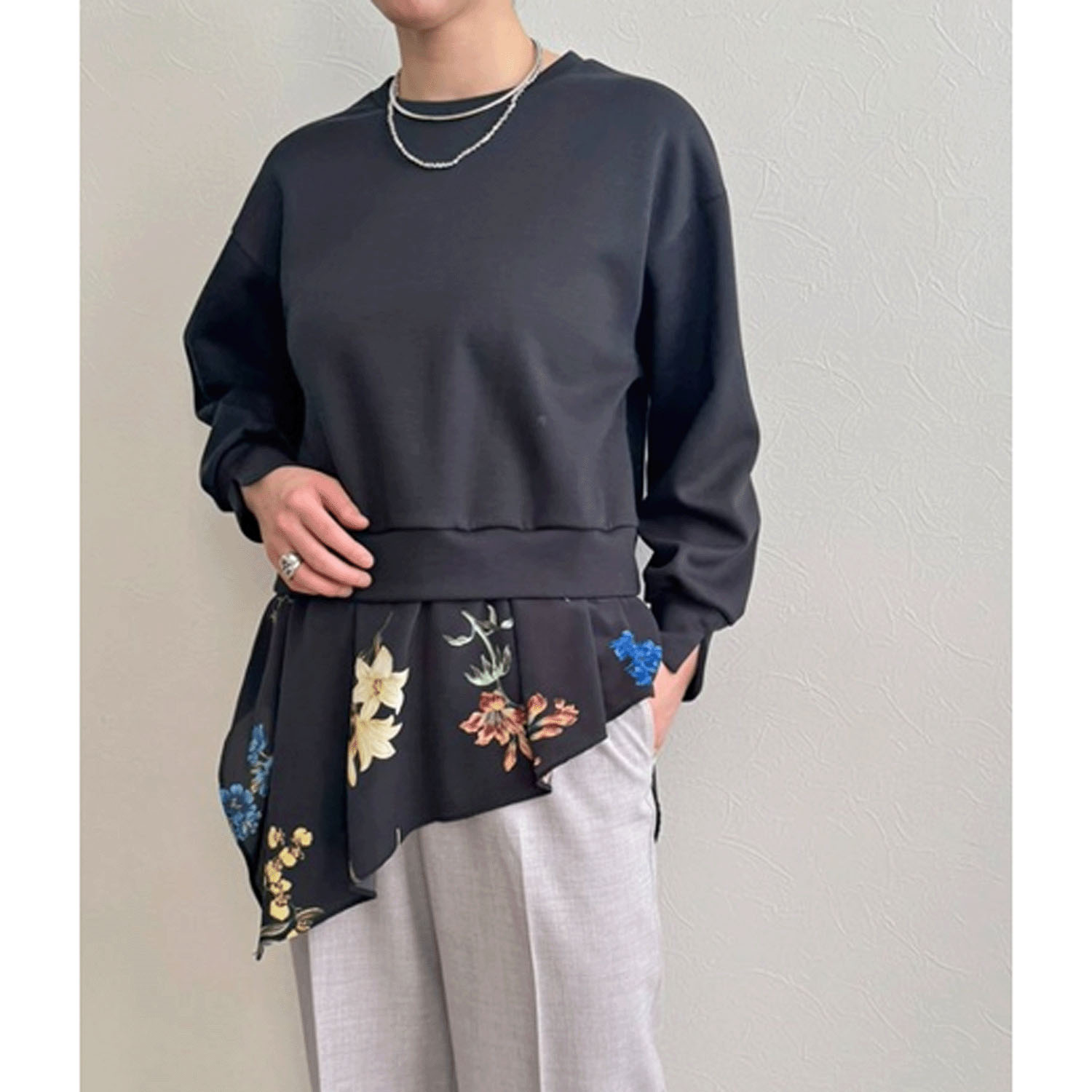 LHELBIE レイヤードドッキングトップス - 画像2