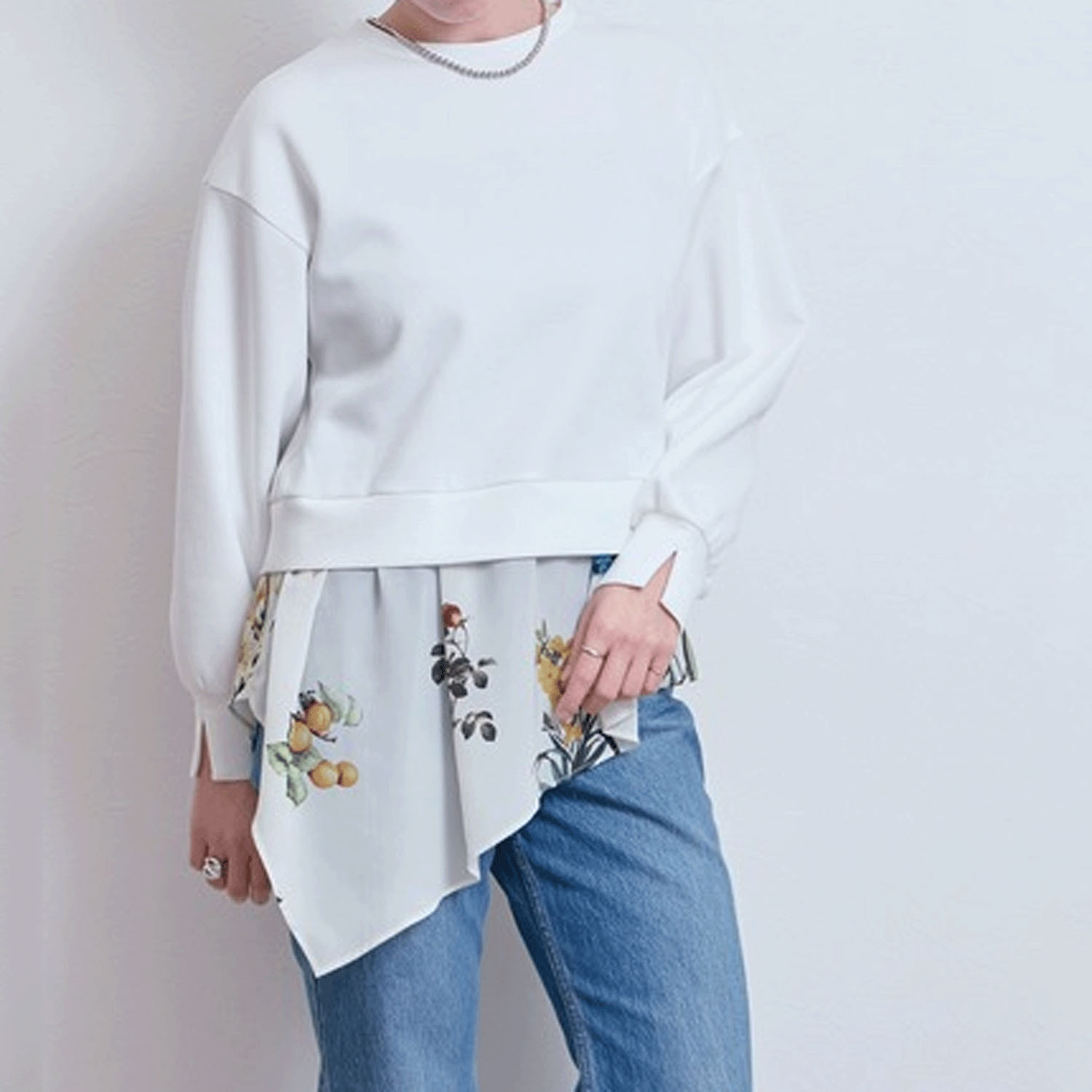 LHELBIE レイヤードドッキングトップス - 画像1