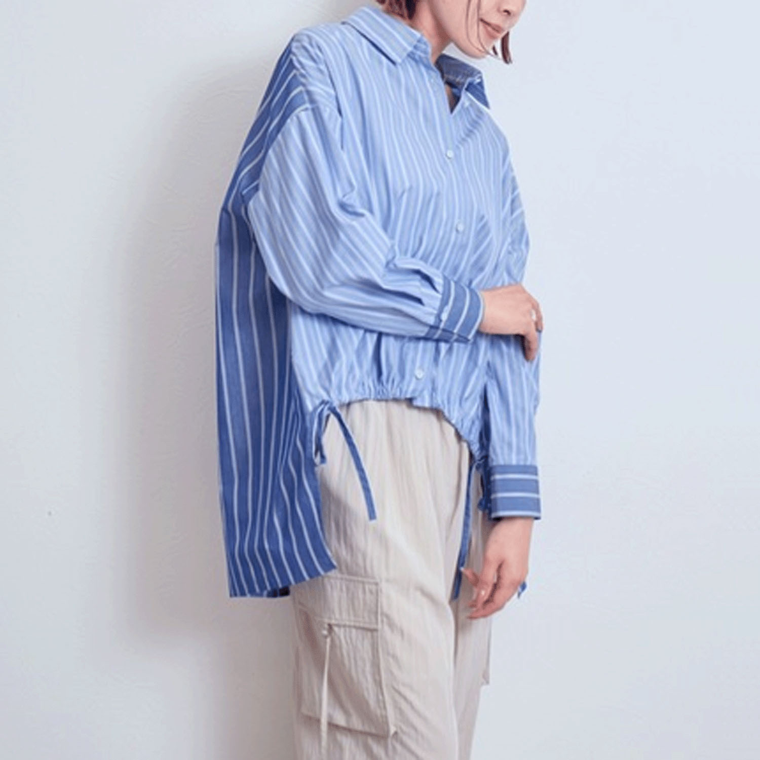 【Insta Live】LHELBIE クレイジーパターンストライプシャツ - 画像12