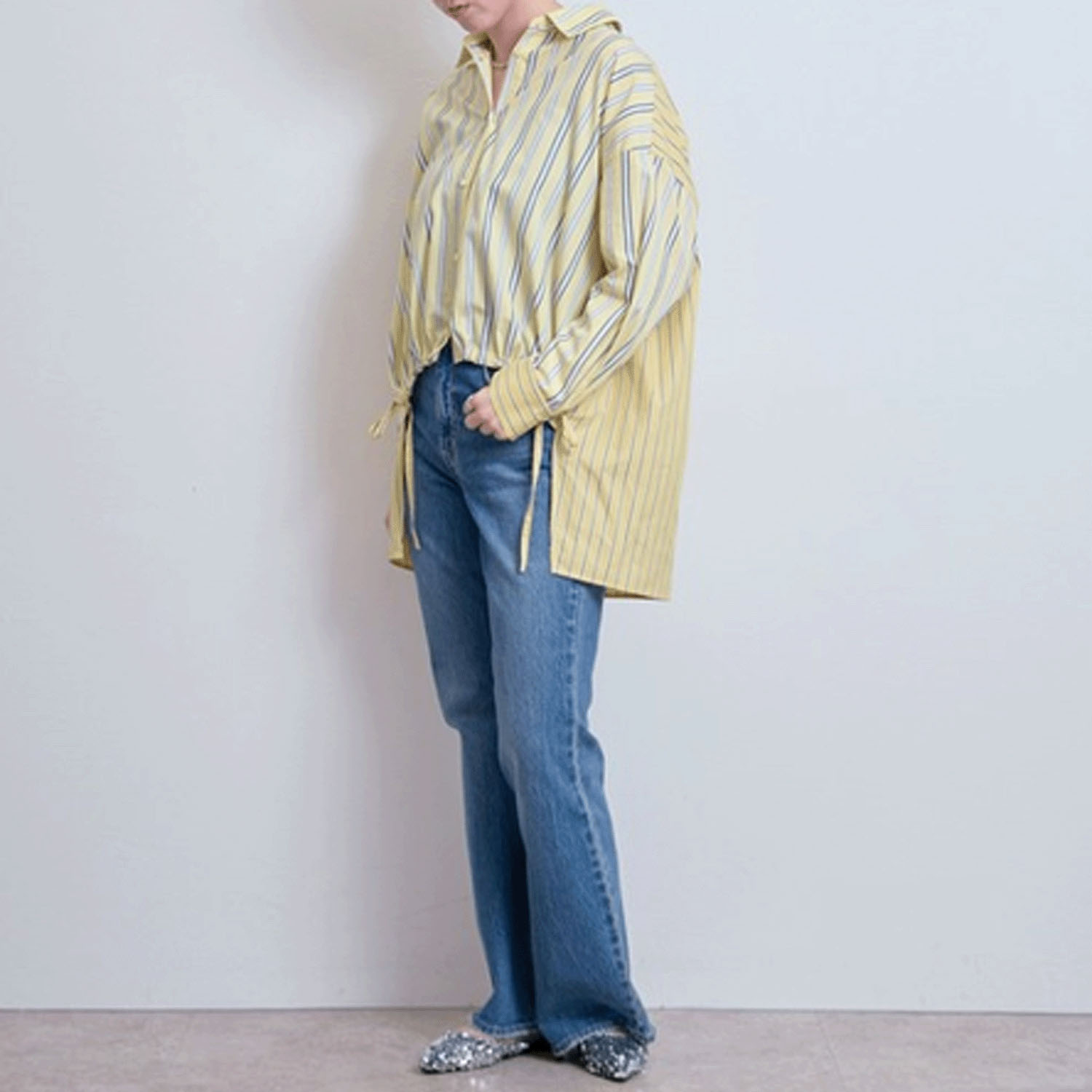 【Insta Live】LHELBIE クレイジーパターンストライプシャツ - 画像5