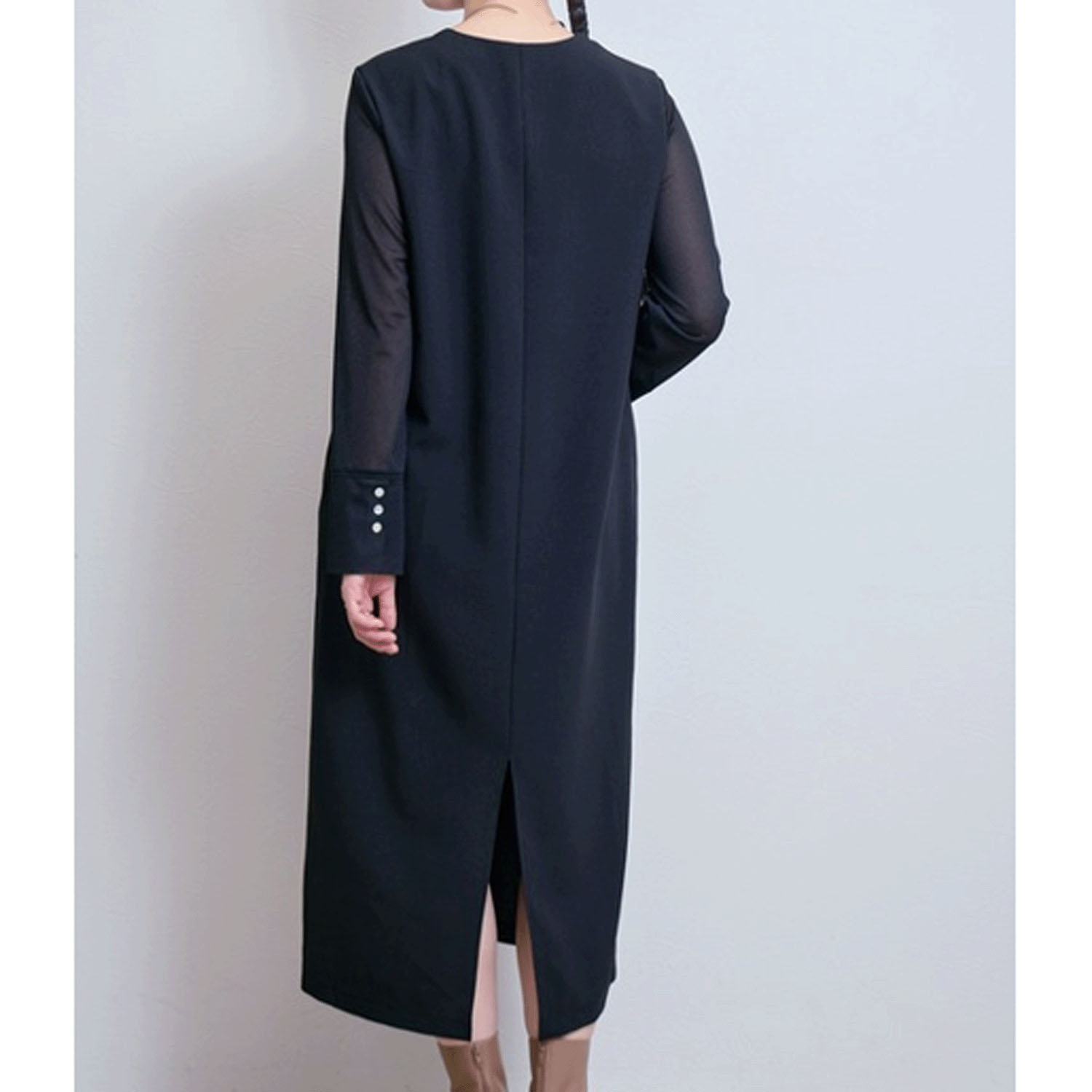 【Insta Live】 LHELBIE  シアースリーブワンピース - 画像5