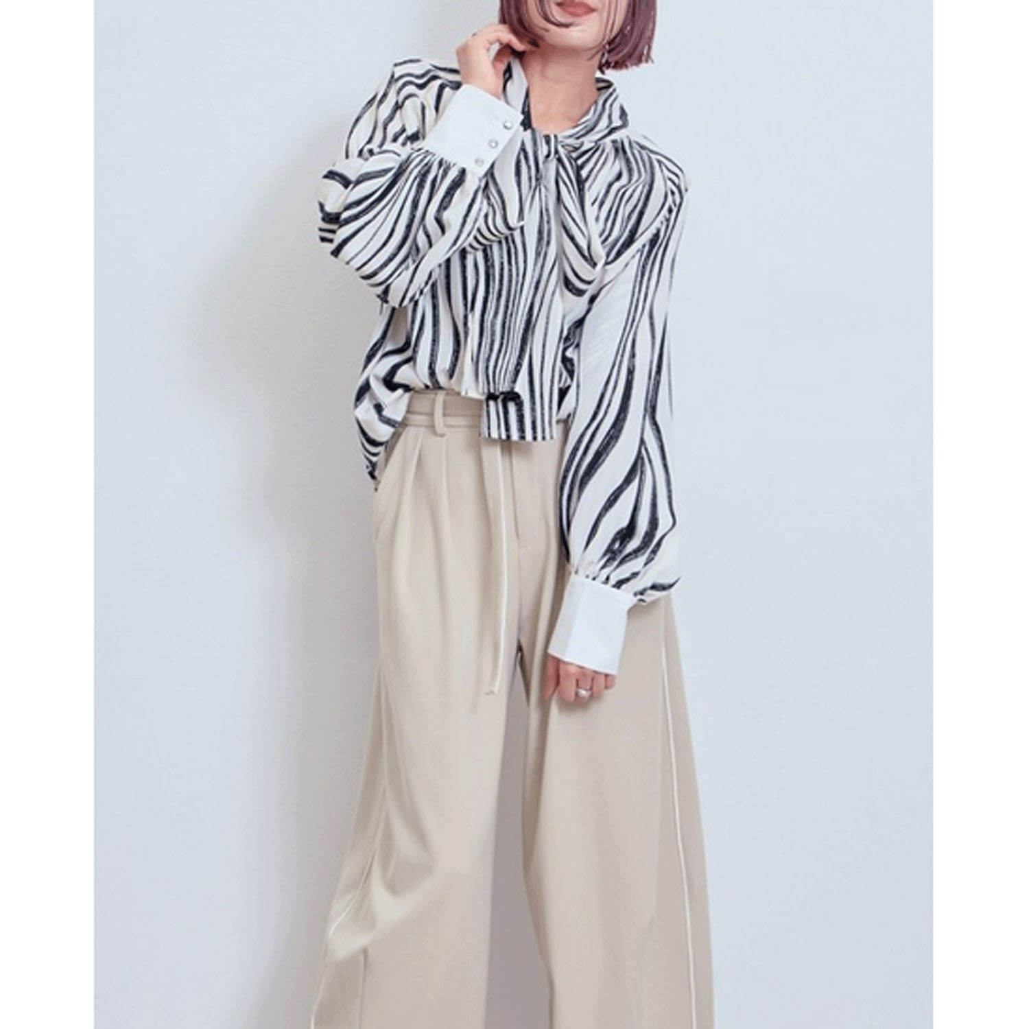 【Insta Live】LHELBIE アソートボウタイブラウス - 画像10