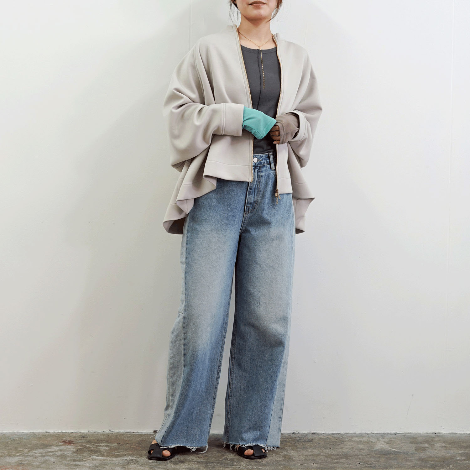 SEVEN SENSE サイド配色デニムパンツ - 画像5