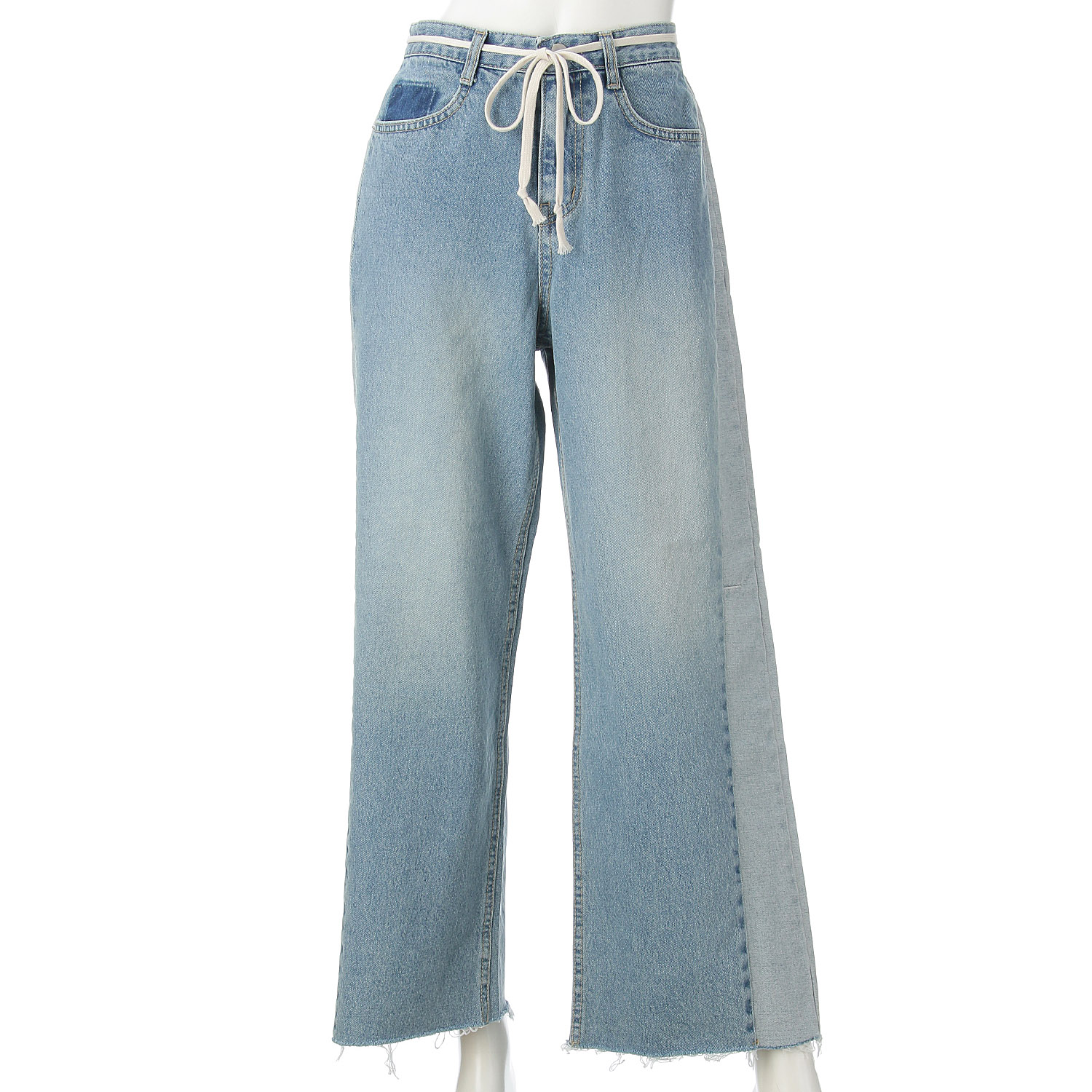 SEVEN SENSE サイド配色デニムパンツ - 画像6