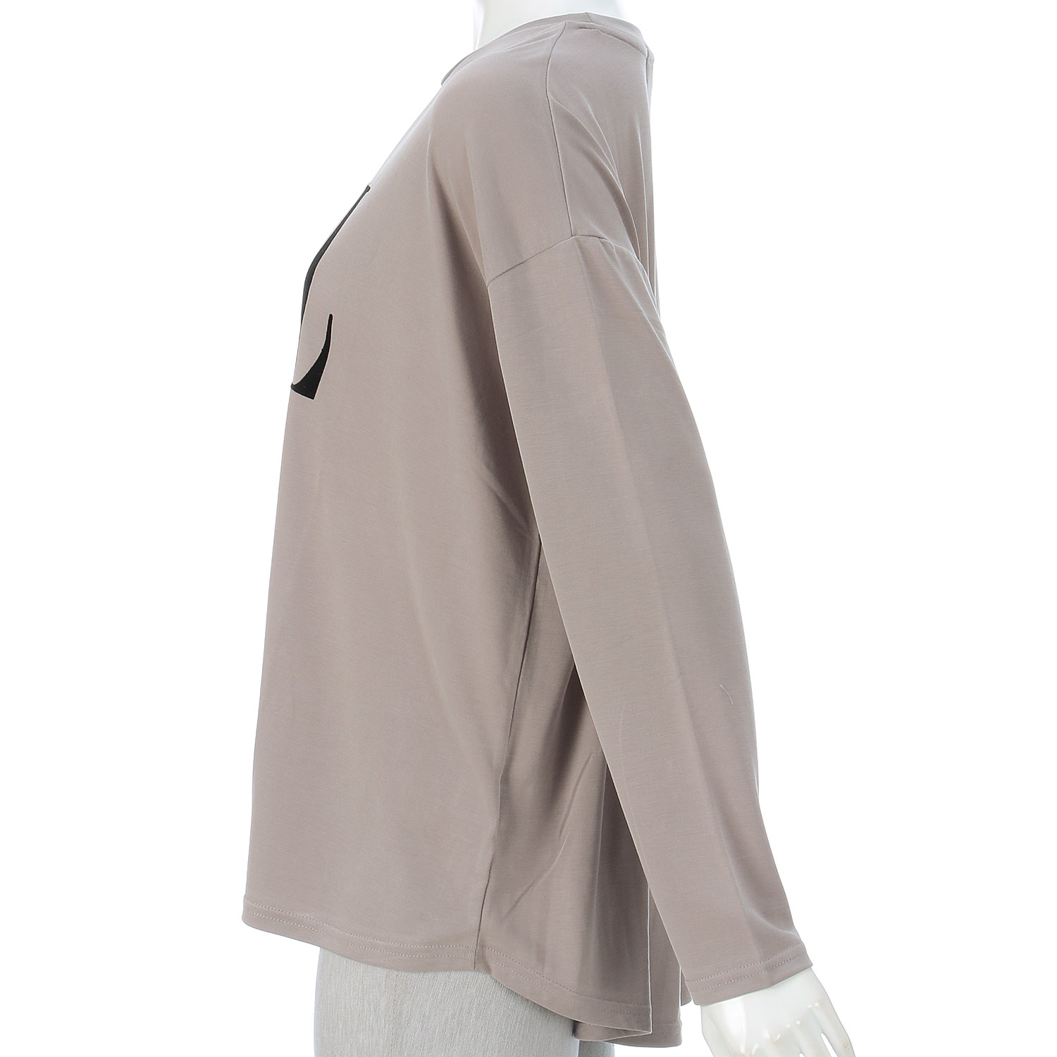 ROSIEE ソフトな風合いフロッキープリントTシャツ - 画像22