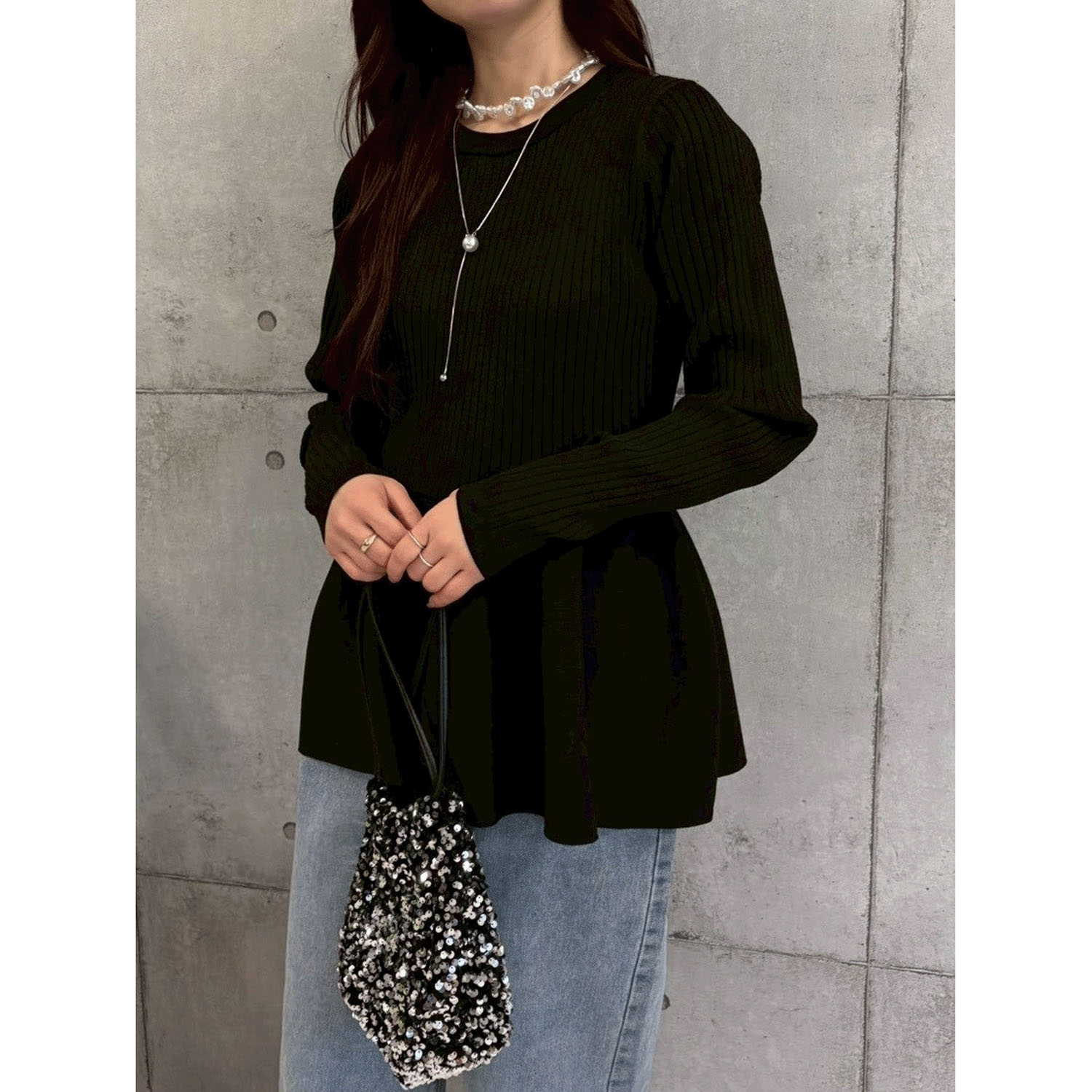 ROSIEE 裾ペプラムKnit - 画像17