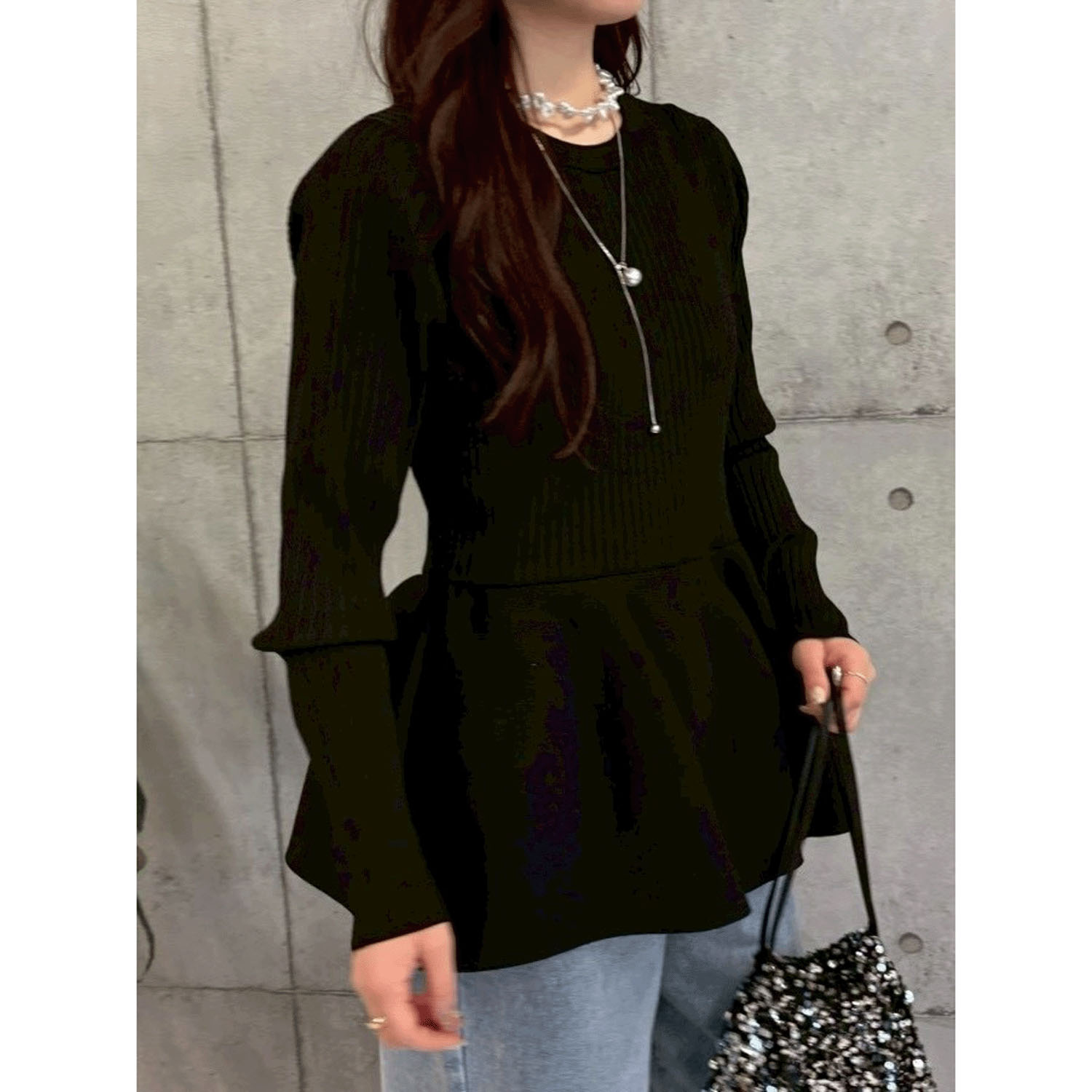 ROSIEE 裾ペプラムKnit - 画像18