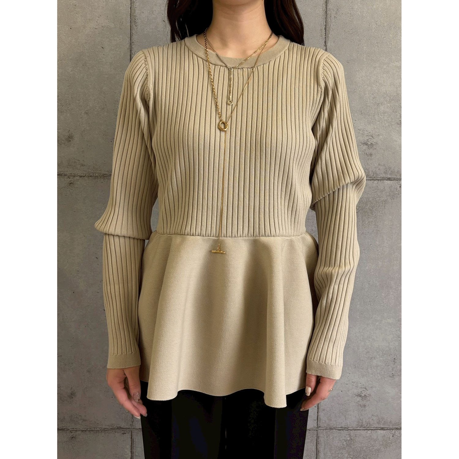 ROSIEE 裾ペプラムKnit - 画像24