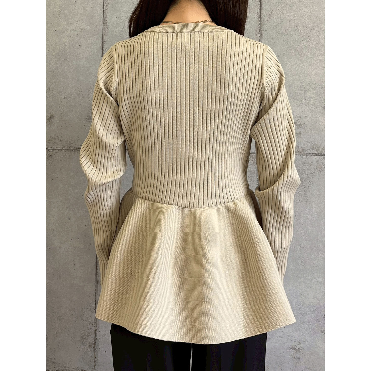 ROSIEE 裾ペプラムKnit - 画像26