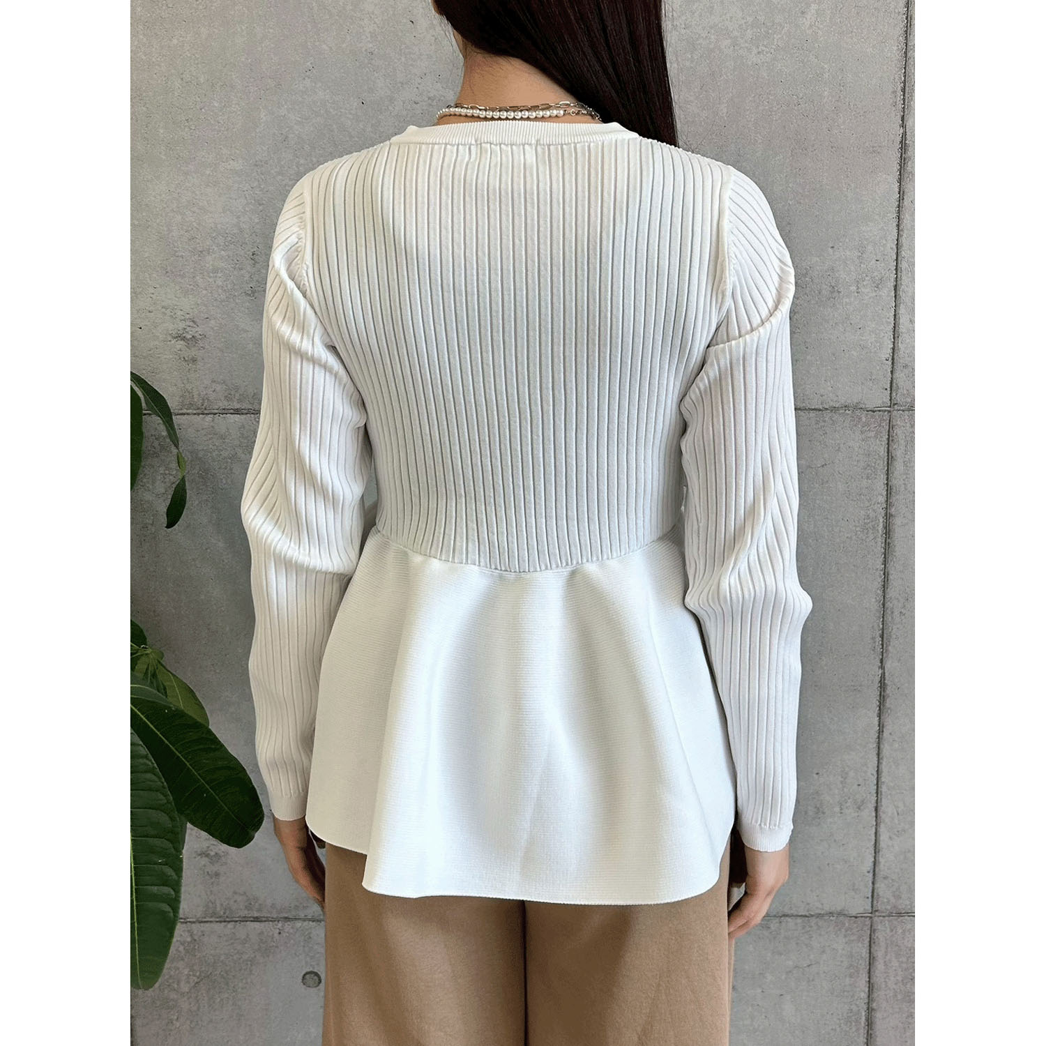 ROSIEE 裾ペプラムKnit - 画像4