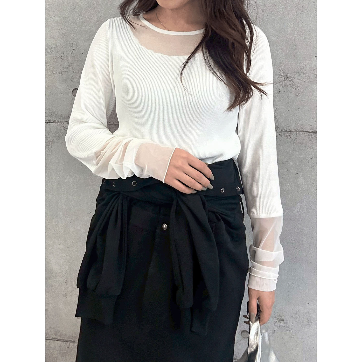 【Insta Live】ROSIEE シアードッキングリブニット - 画像1